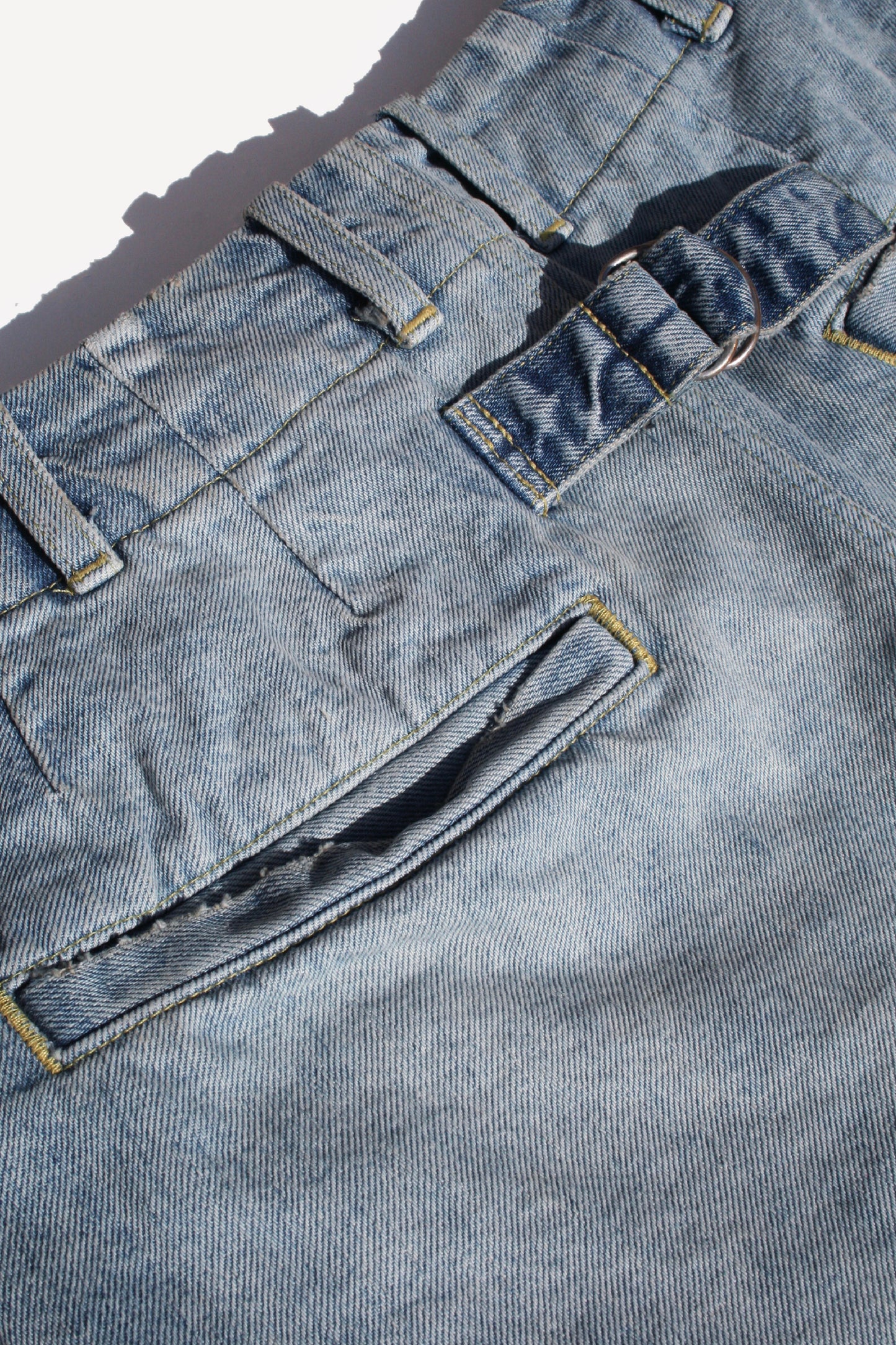 MY BEAUTIFUL LANDLET USED WASH DENIM PANTS