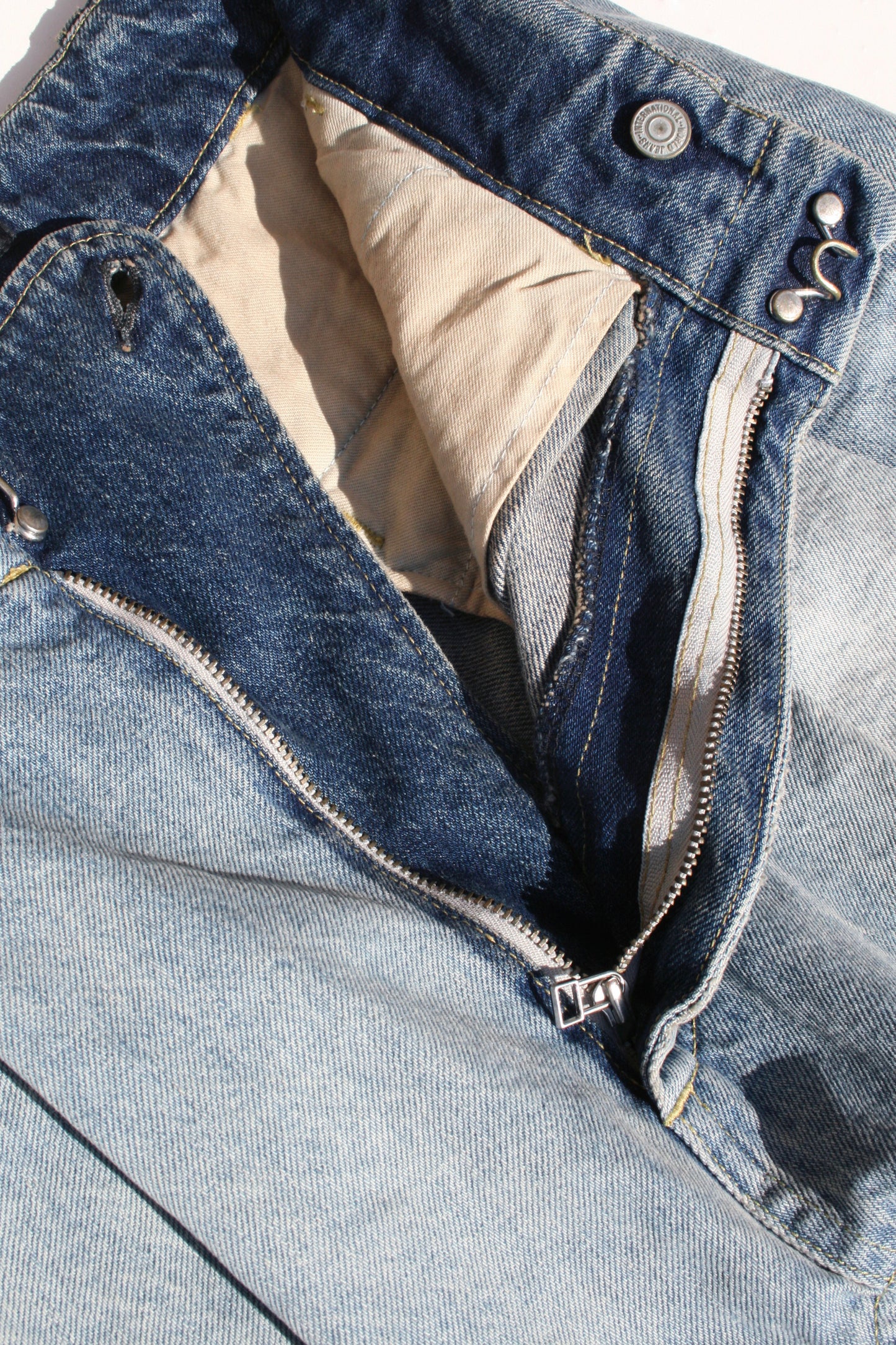 MY BEAUTIFUL LANDLET USED WASH DENIM PANTS