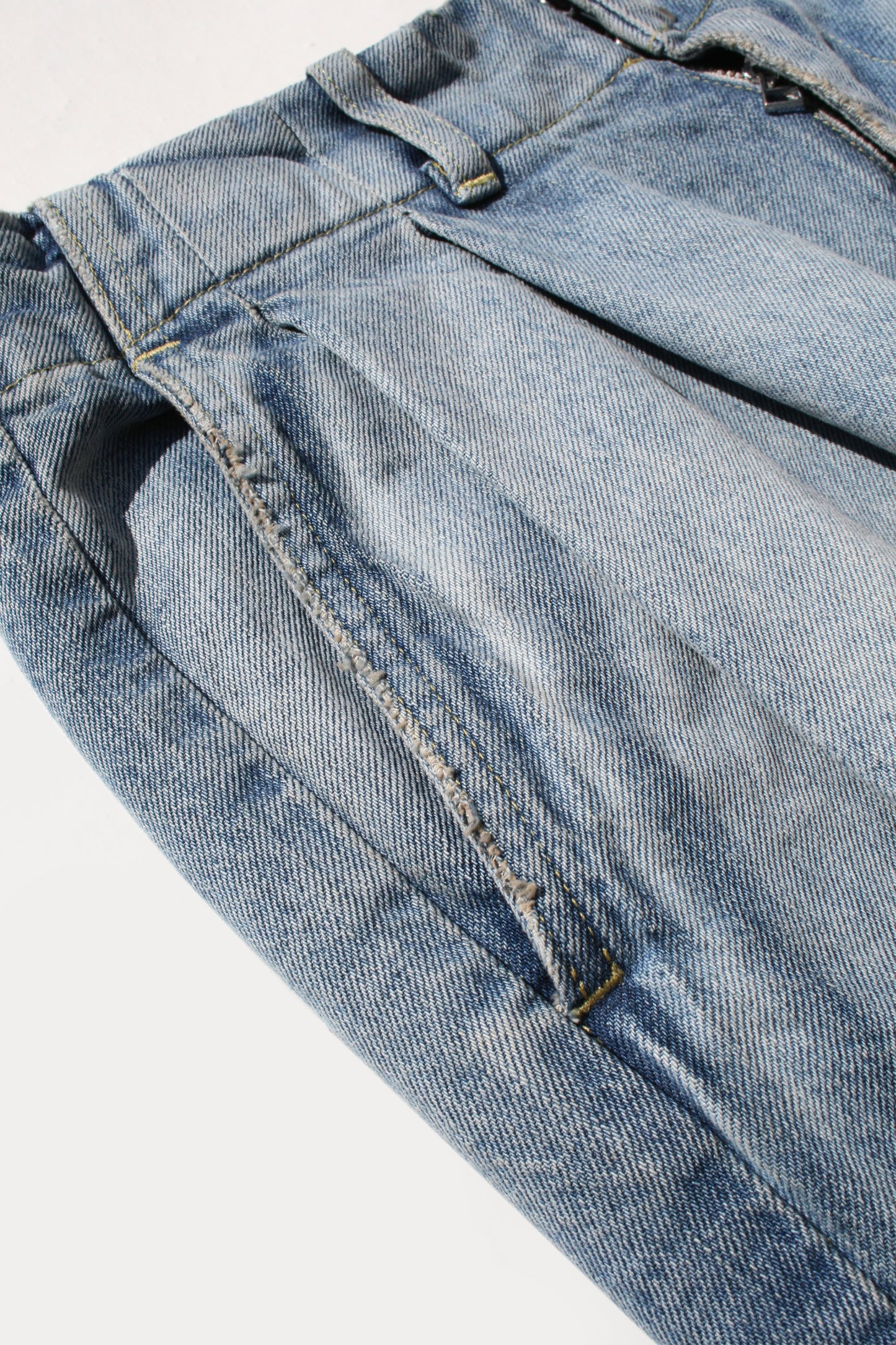 MY BEAUTIFUL LANDLET USED WASH DENIM PANTS