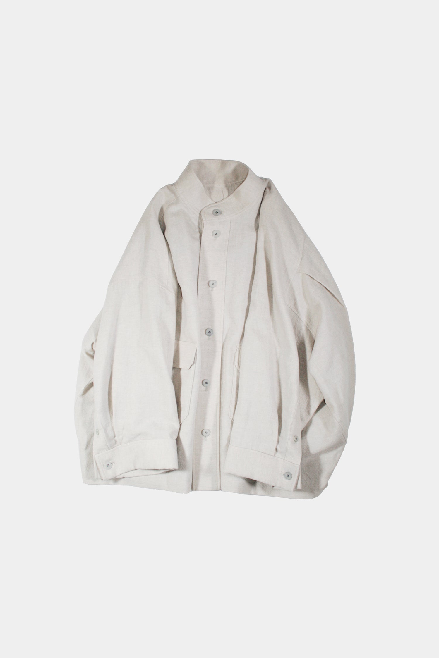 21AW, EH43HBB-07, EDWINA HÖRL HBB STAND-UP COLLAR BLOUSON - AN ISSUE OF FREEDOM, Off White, Edwina Hoerl, エドウィナホール, Edwina Horl, TOYASIDO, Made in Japan, Tokyo, Edwina Hörl, Edwina Hoerl 通販.
