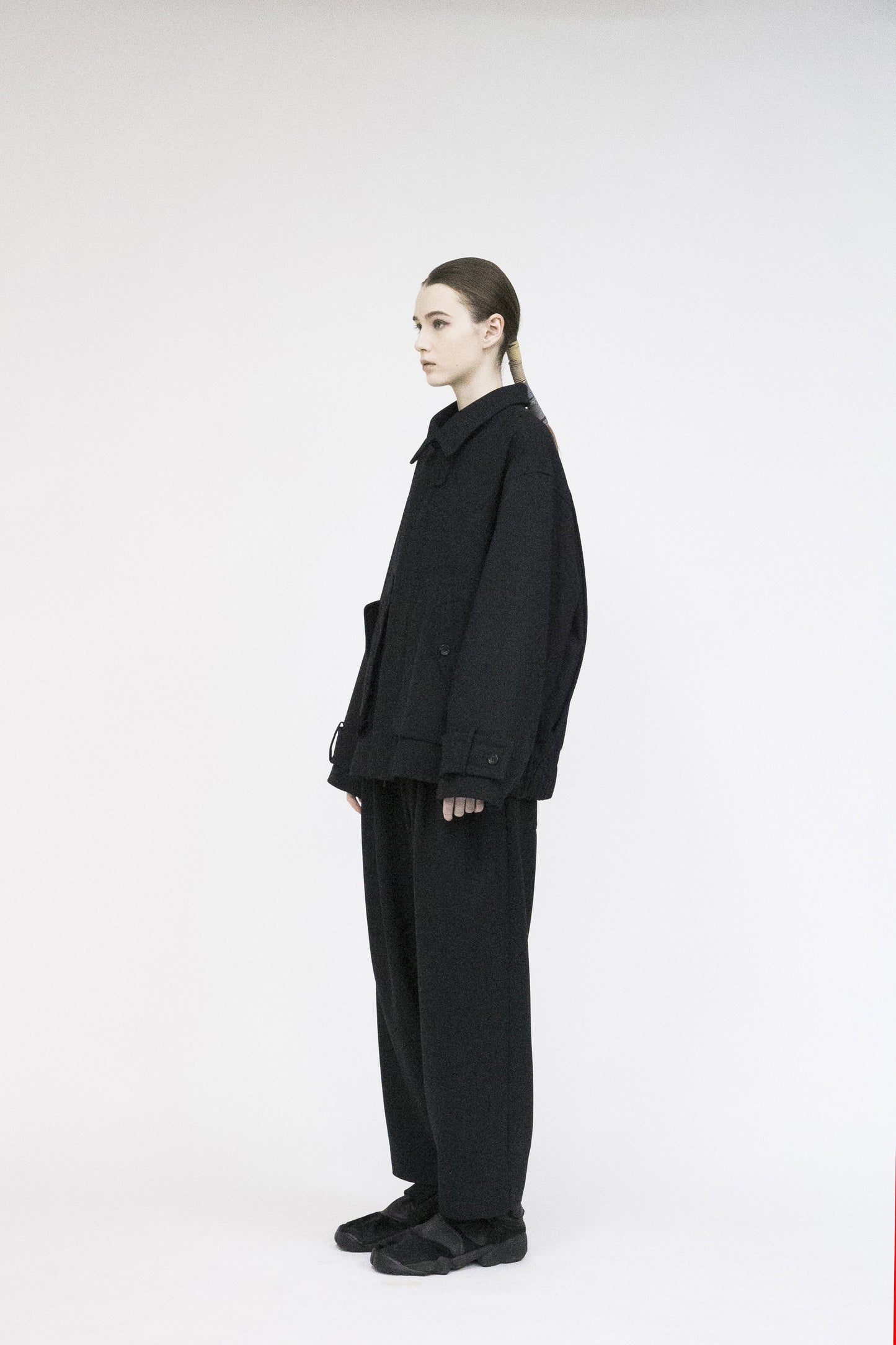 21AW, VOBZ-G41, VOAAOV VINTAGE WOOL WIDE BLOUSON, BLACK, VOAAOV, VOAAOV通販, ヴォアーブ, Tokyo, Made in Japan, TOYASIDO.
