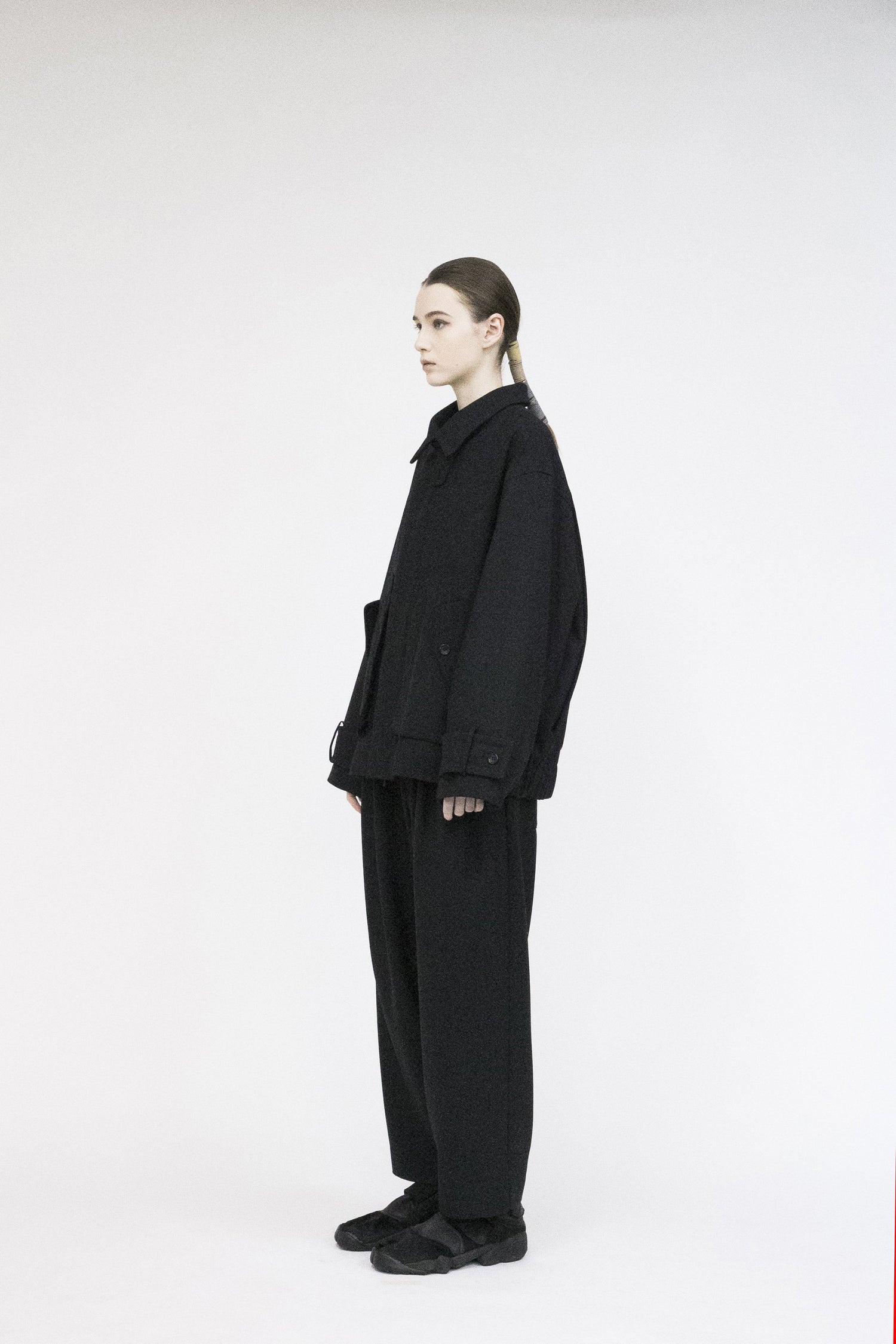 21AW, VOBZ-G41, VOAAOV VINTAGE WOOL WIDE BLOUSON, BLACK, VOAAOV, VOAAOV通販, ヴォアーブ, Tokyo, Made in Japan, TOYASIDO.