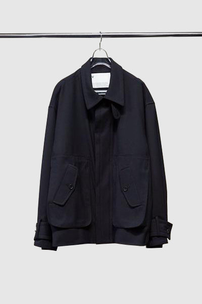 21AW, VOBZ-G41, VOAAOV VINTAGE WOOL WIDE BLOUSON, BLACK, VOAAOV, VOAAOV通販, ヴォアーブ, Tokyo, Made in Japan, TOYASIDO.