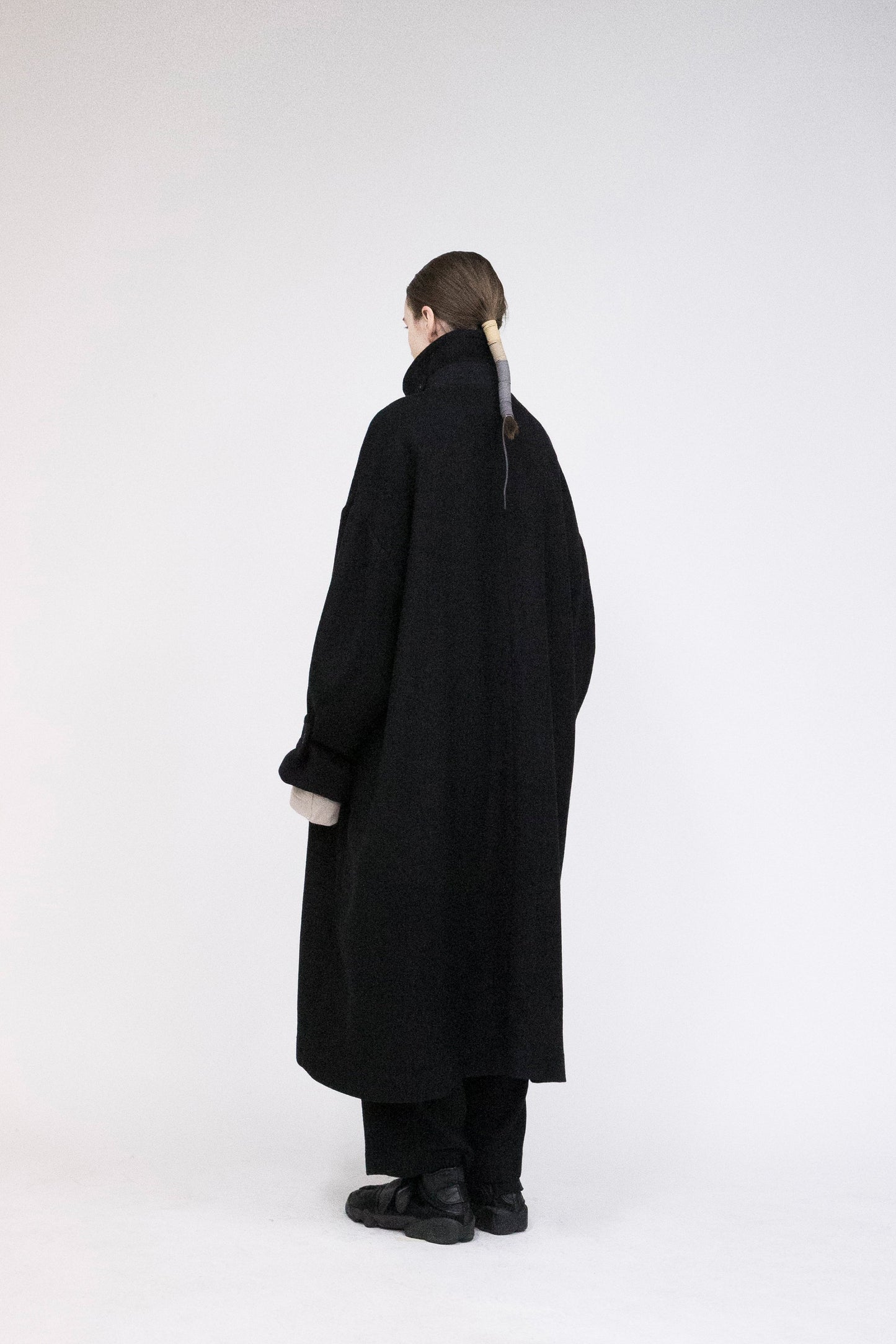 21AW, VOCO-G62, VOAAOV SOFT WOOL TWILL LONG COAT, BLACK, VOAAOV (ヴォアーブ) を取扱う正規通販ストアTOYASIDO。