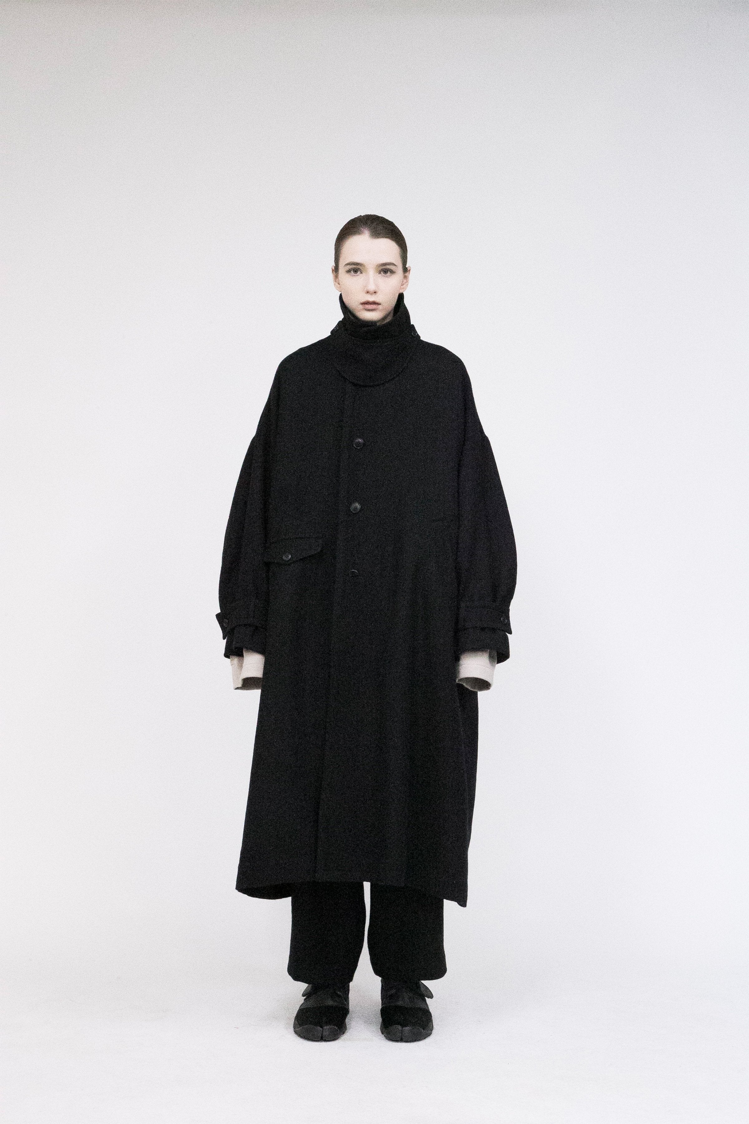 VOAAOV SOFT WOOL TWILL LONG COAT – TOYASIDO