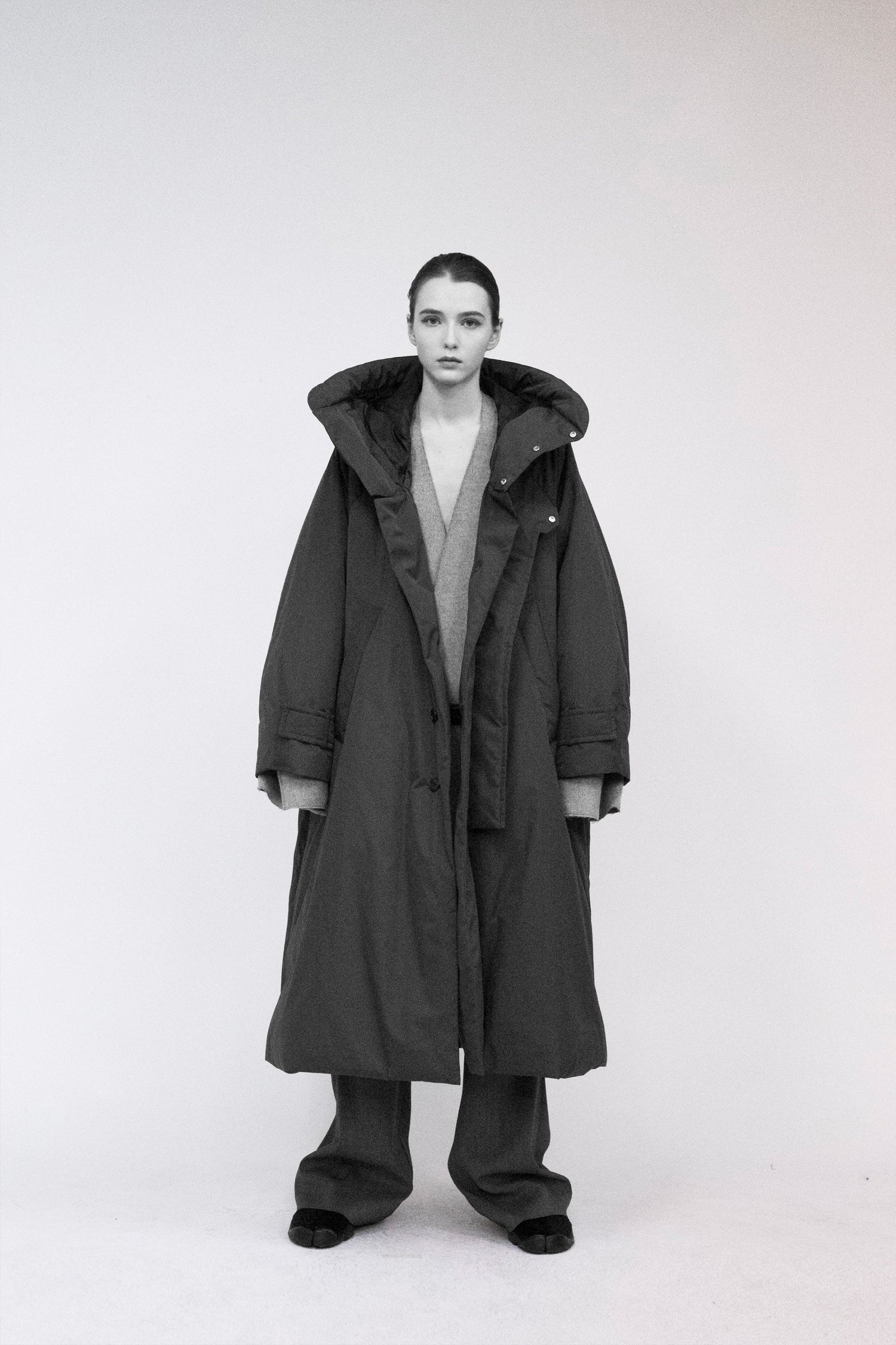 21AW, VODC-G71, VOAAOV NYLON HIGH DENSITY CLOTH DOWN COAT, BLACK, VOAAOV (ヴォアーブ) を取扱う正規通販ストアTOYASIDO。