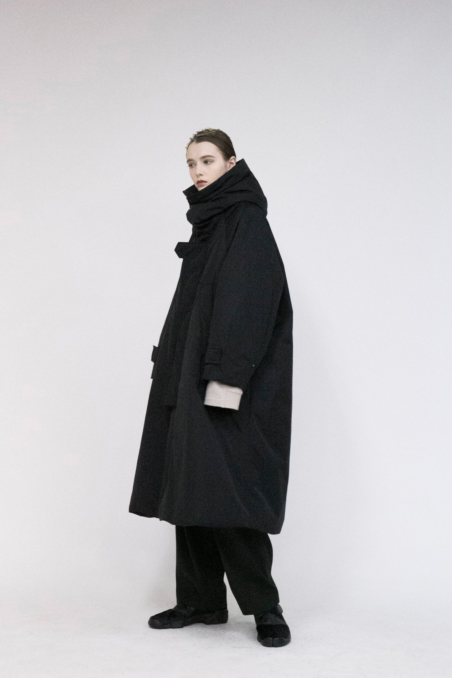 21AW, VODC-G71, VOAAOV NYLON HIGH DENSITY CLOTH DOWN COAT, BLACK, VOAAOV (ヴォアーブ) を取扱う正規通販ストアTOYASIDO。