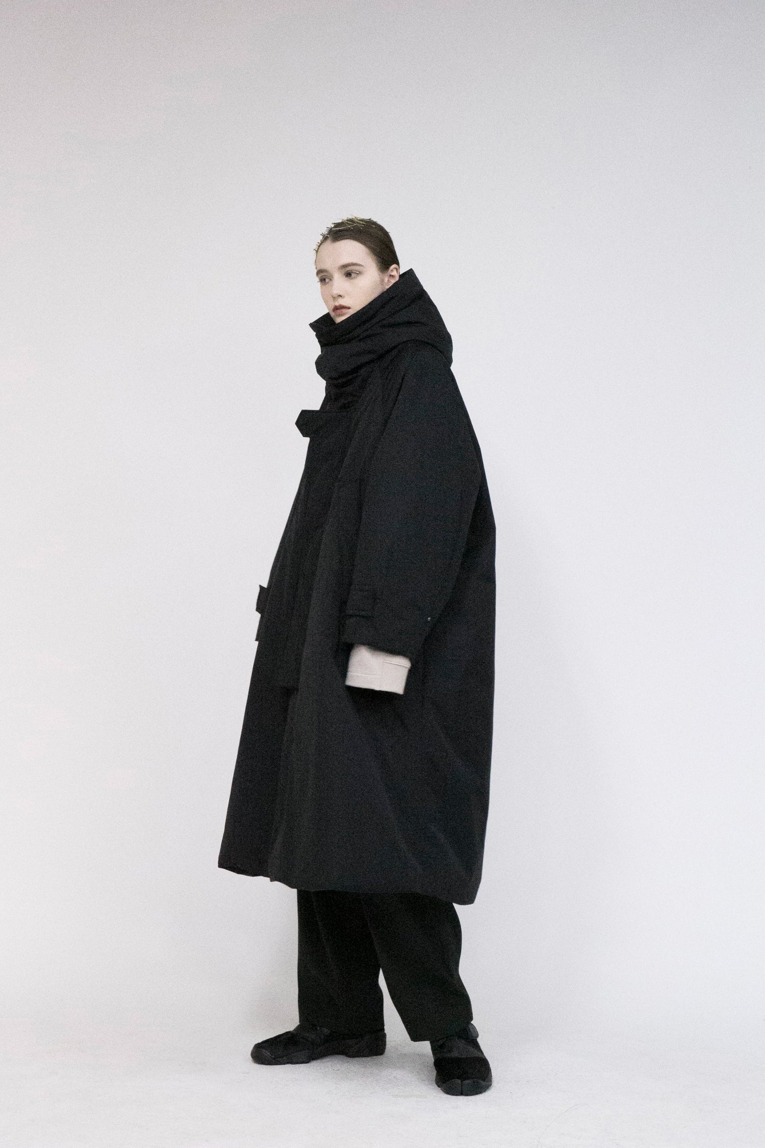 21AW, VODC-G71, VOAAOV NYLON HIGH DENSITY CLOTH DOWN COAT, BLACK, VOAAOV (ヴォアーブ) を取扱う正規通販ストアTOYASIDO。