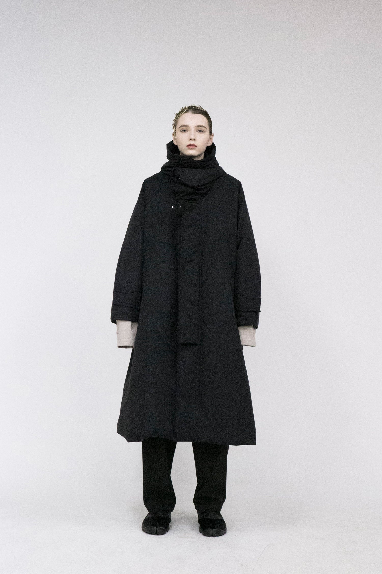 21AW, VODC-G71, VOAAOV NYLON HIGH DENSITY CLOTH DOWN COAT, BLACK, VOAAOV (ヴォアーブ) を取扱う正規通販ストアTOYASIDO。