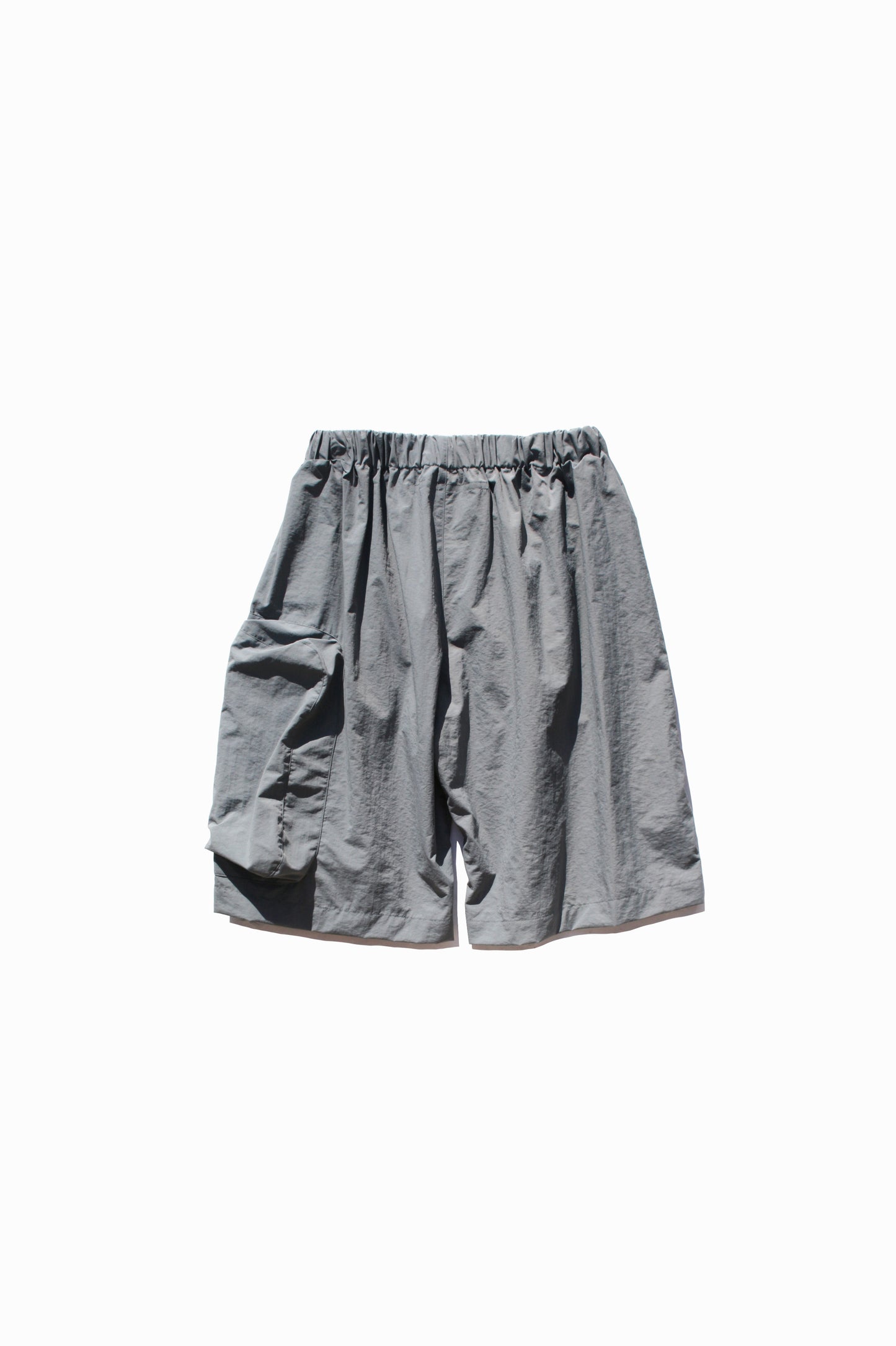MY BEAUTIFUL LANDLET NYLON DYED TAFFETA SHORTS - GRAY