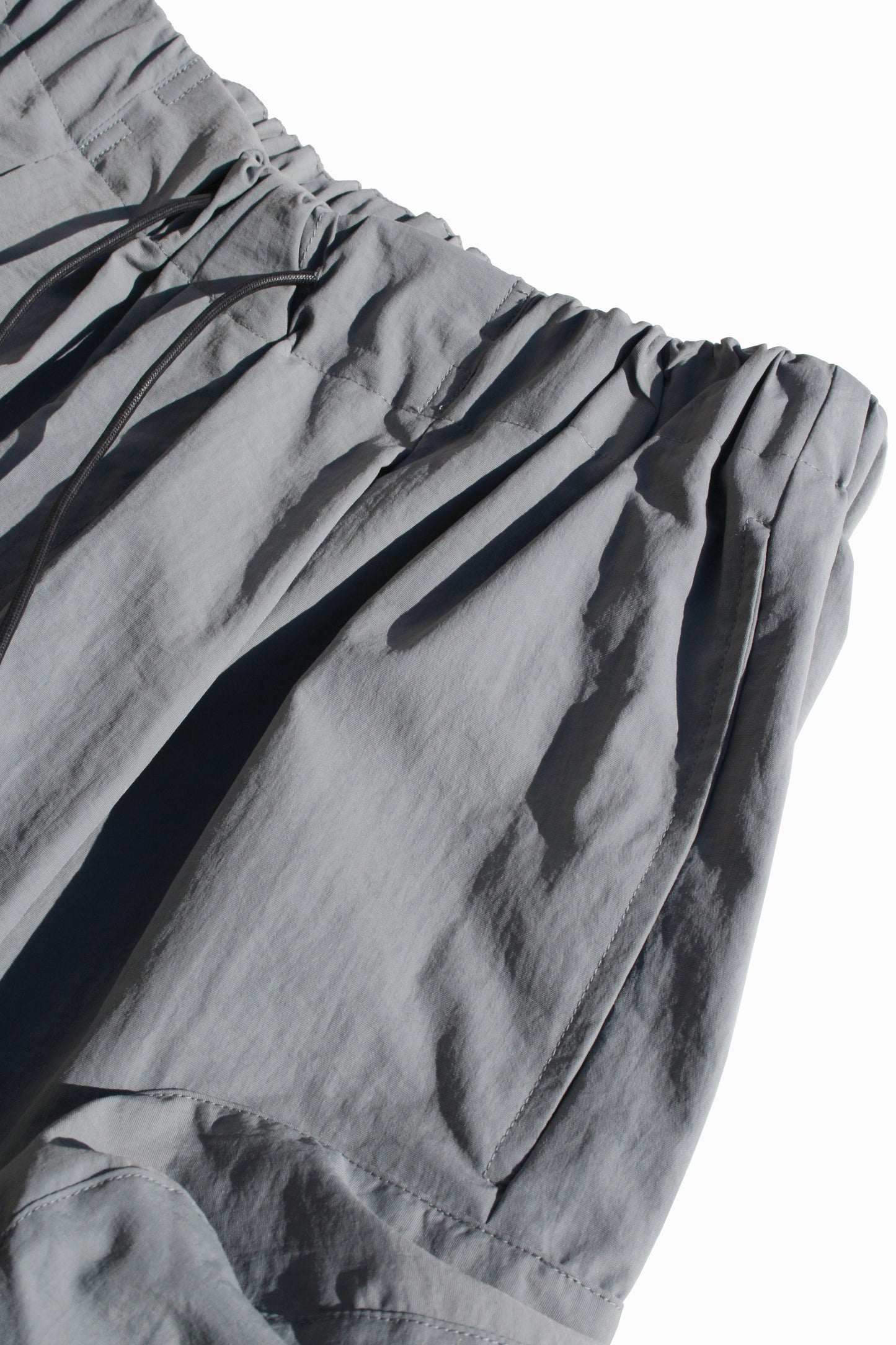MY BEAUTIFUL LANDLET NYLON DYED TAFFETA SHORTS - GRAY
