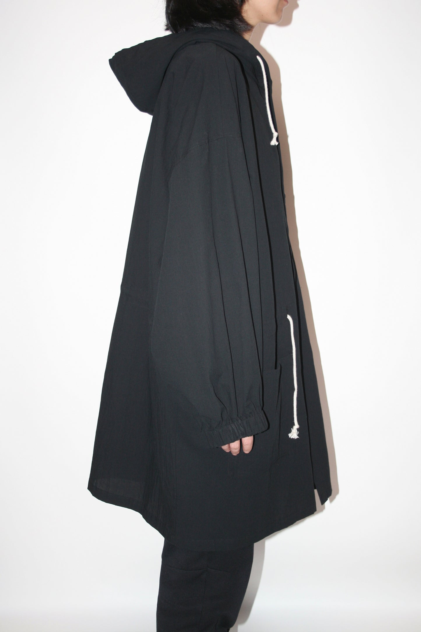 BASISBROEK JALLET SHIRT HOODIE - BLACK