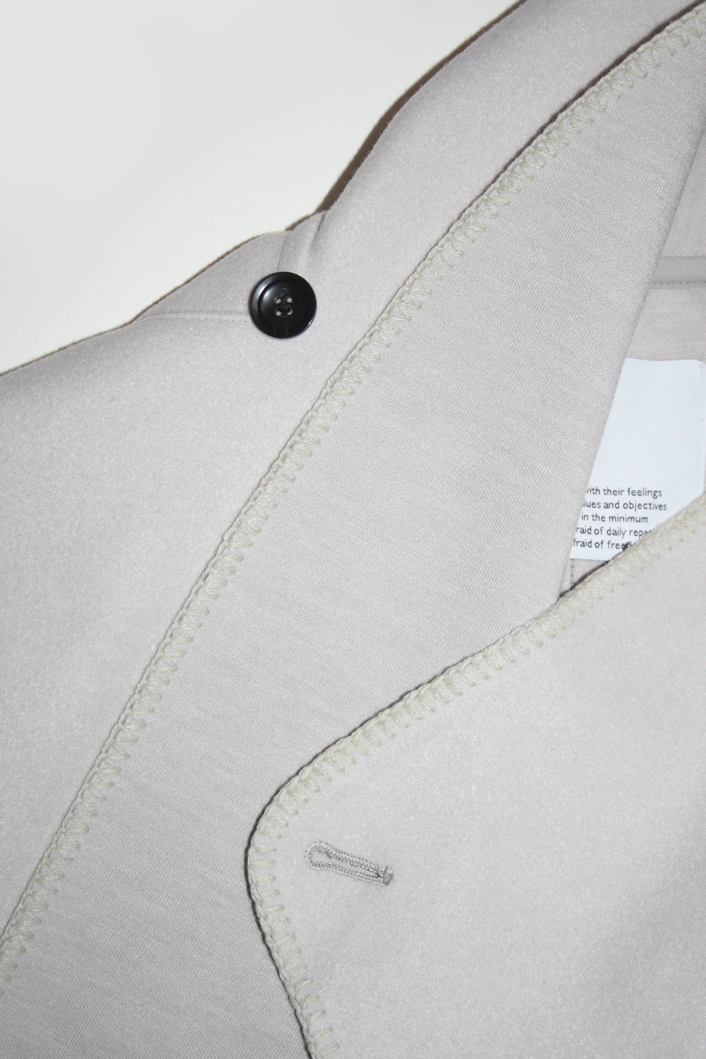 VOAAOV HYBRID RELUX JERJEY CARDIGAN - LIGHT GRAY