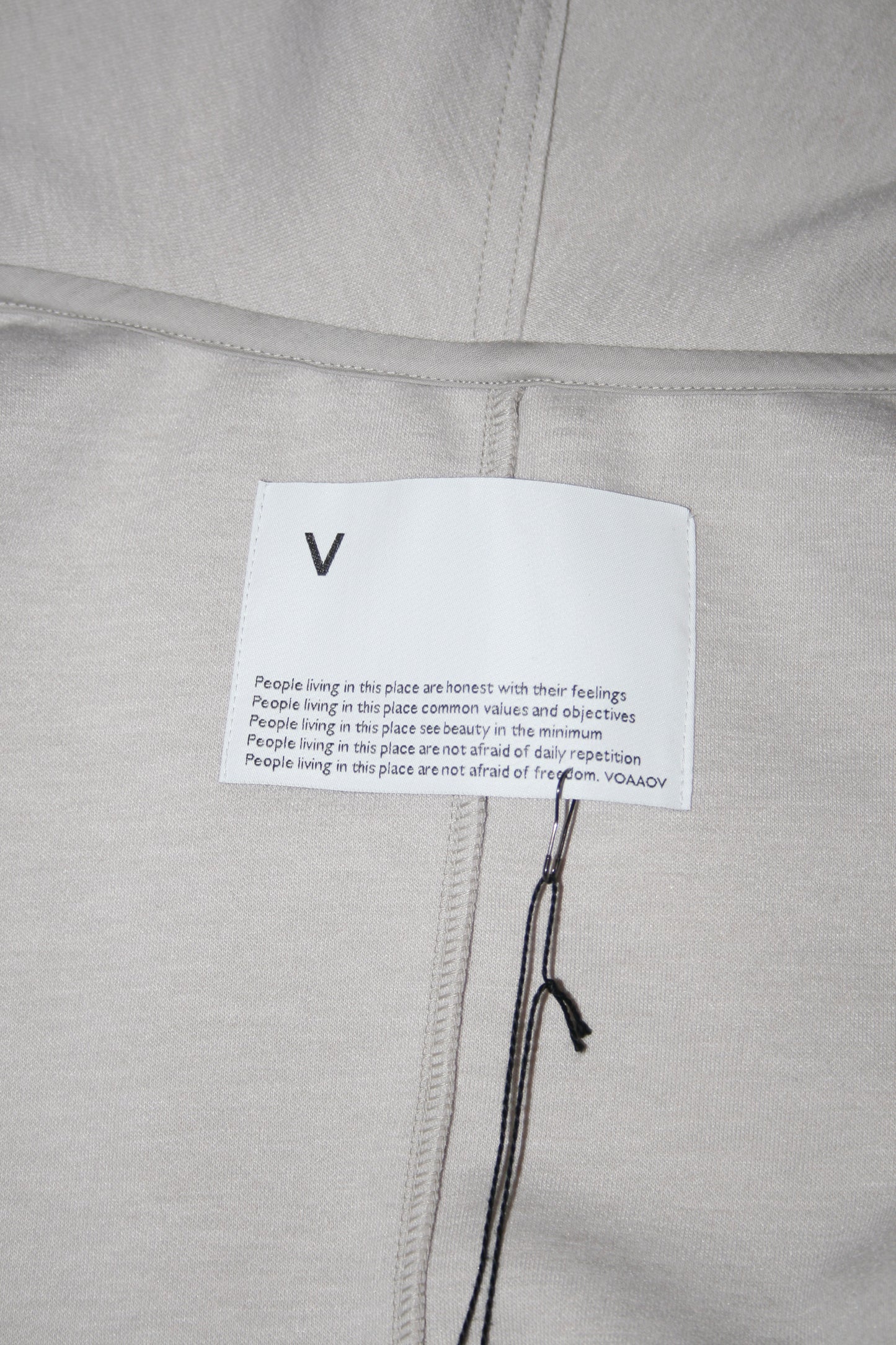 VOAAOV HYBRID RELUX JERJEY CARDIGAN - LIGHT GRAY