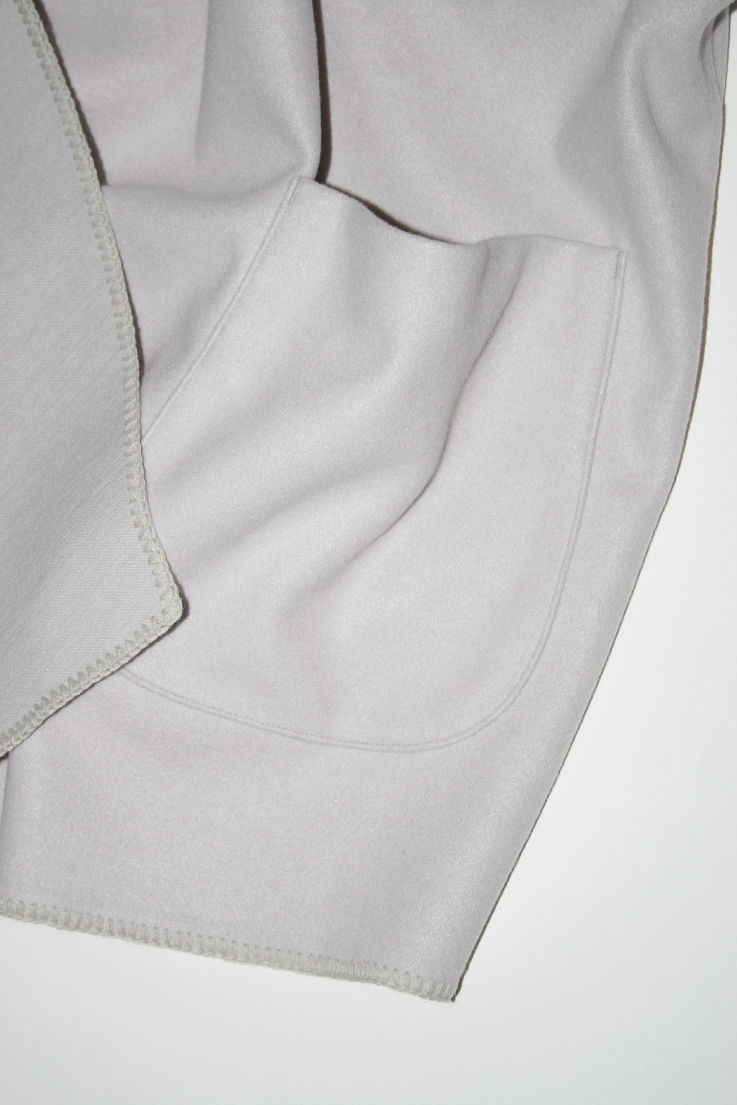 VOAAOV HYBRID RELUX JERJEY CARDIGAN - LIGHT GRAY