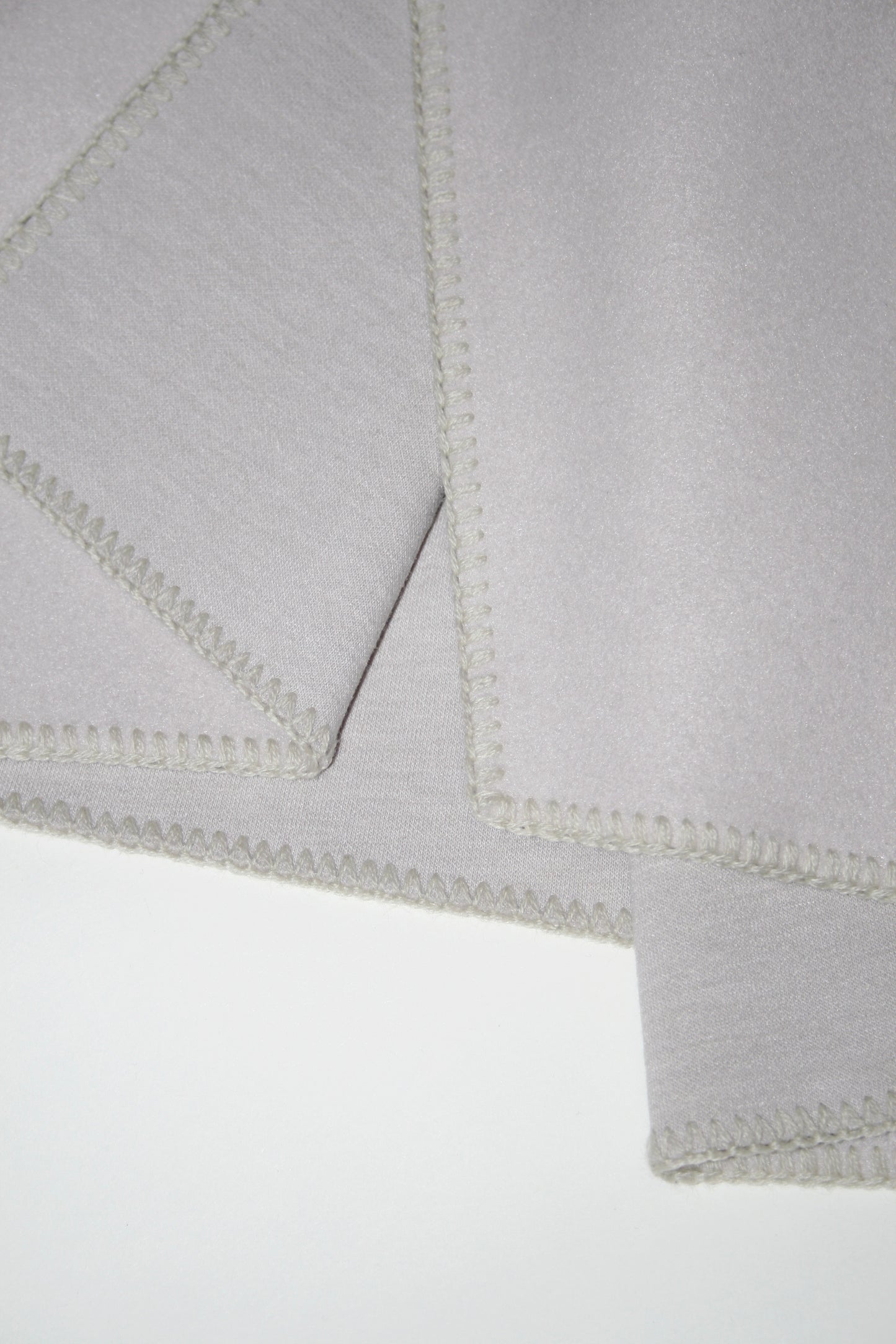 VOAAOV HYBRID RELUX JERJEY CARDIGAN - LIGHT GRAY