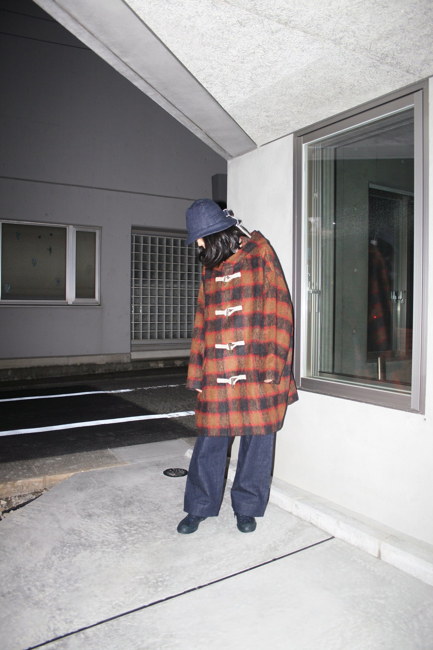BASISBROEK ATHUS COAT - CAMEL CHECK