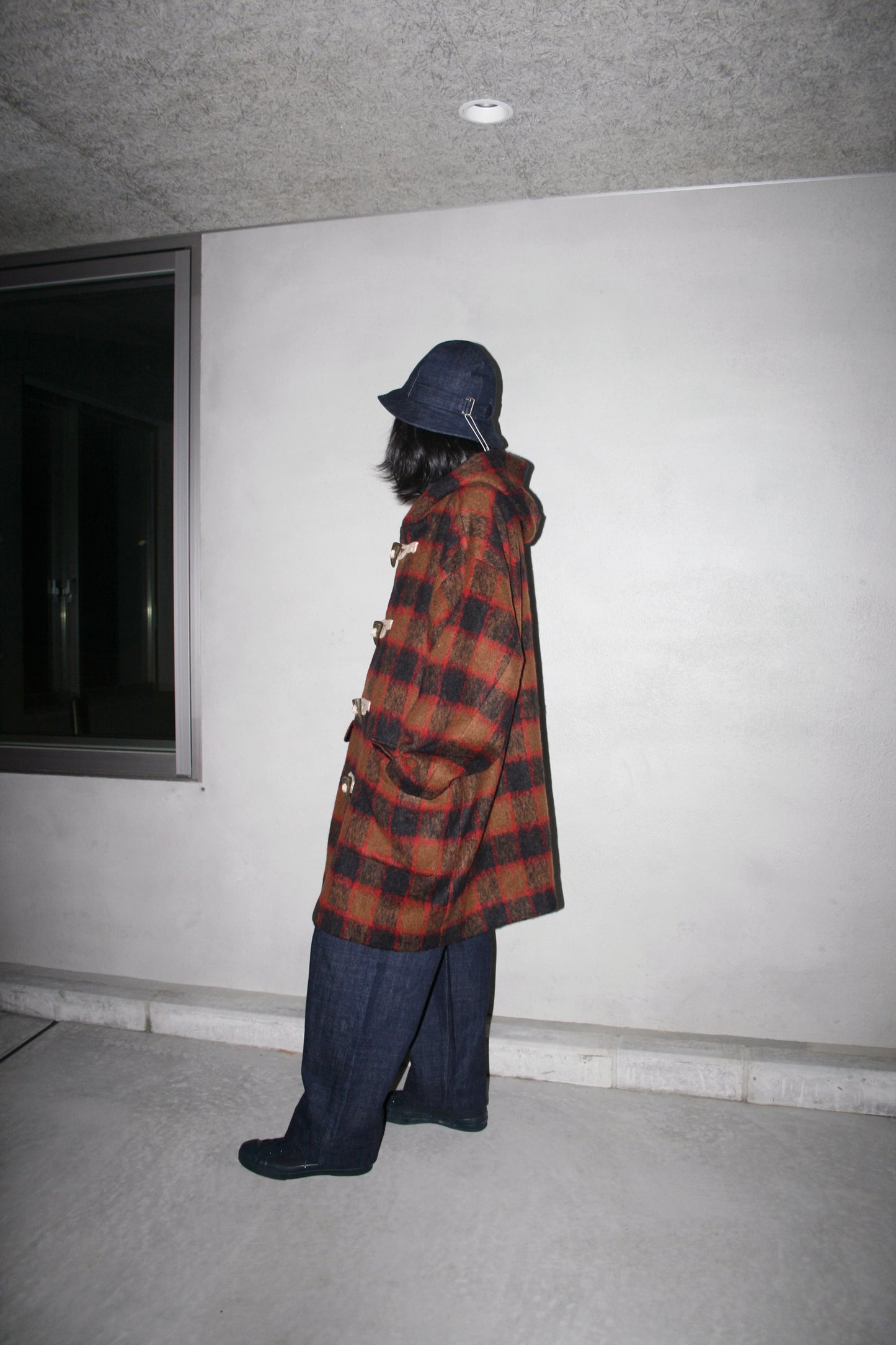 BASISBROEK ATHUS COAT - CAMEL CHECK