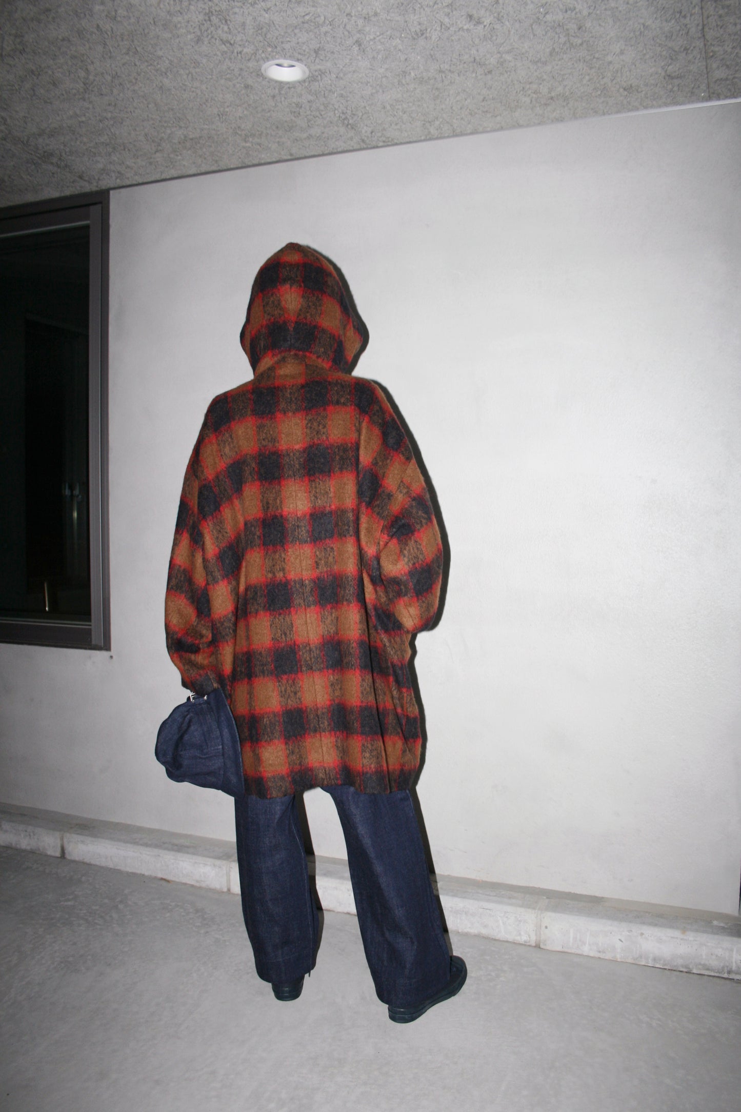 BASISBROEK ATHUS COAT - CAMEL CHECK