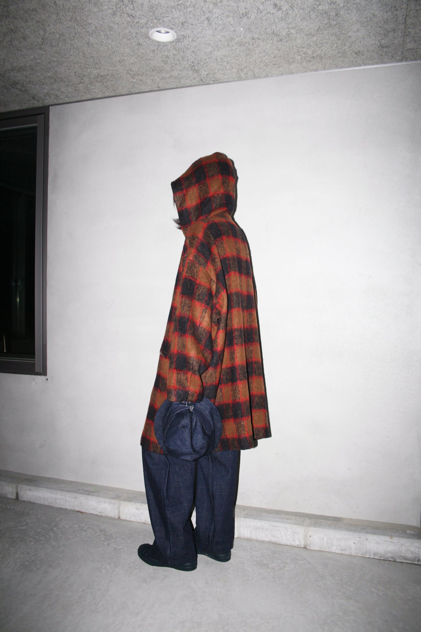 BASISBROEK ATHUS COAT - CAMEL CHECK