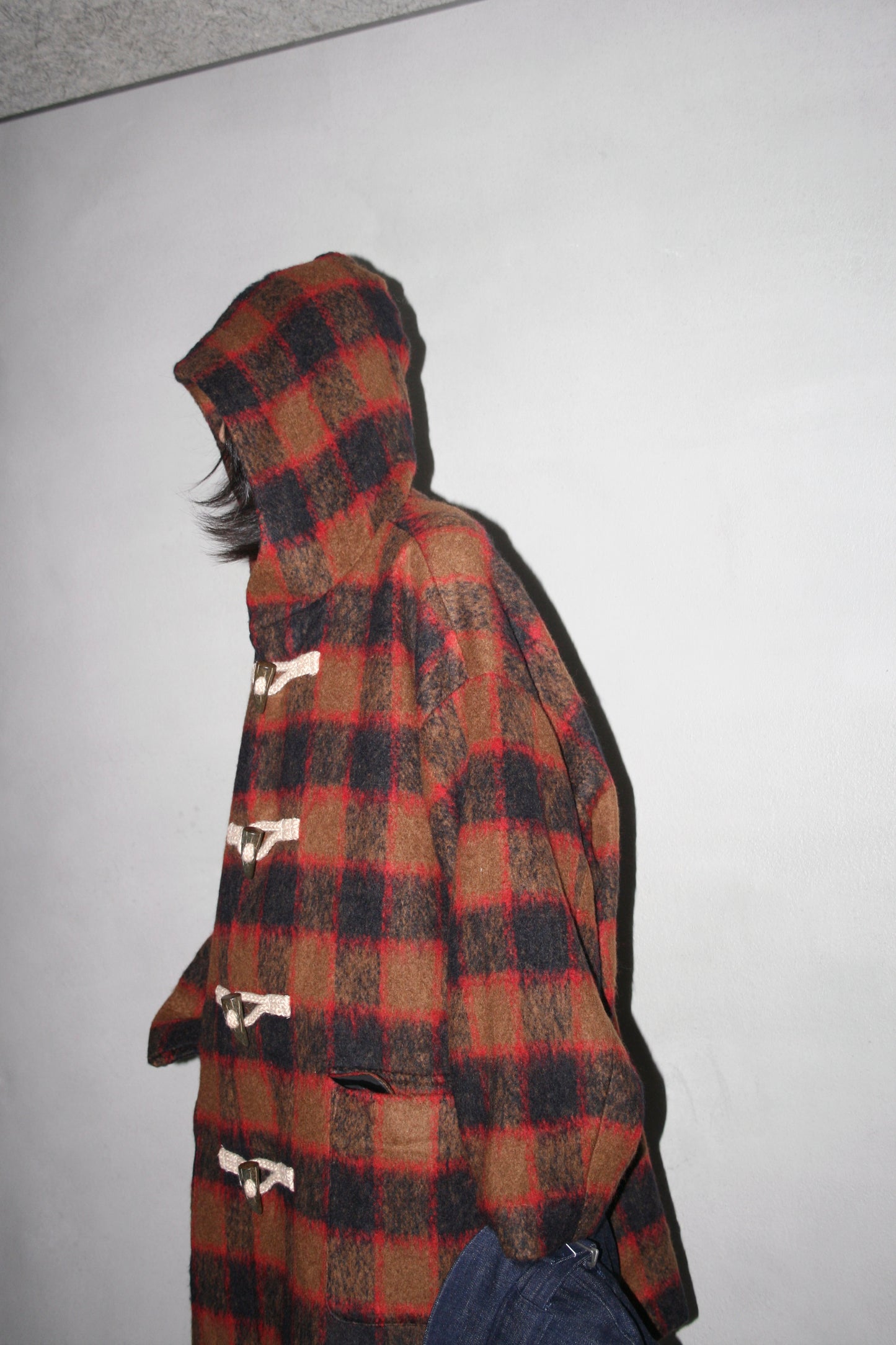 BASISBROEK ATHUS COAT - CAMEL CHECK