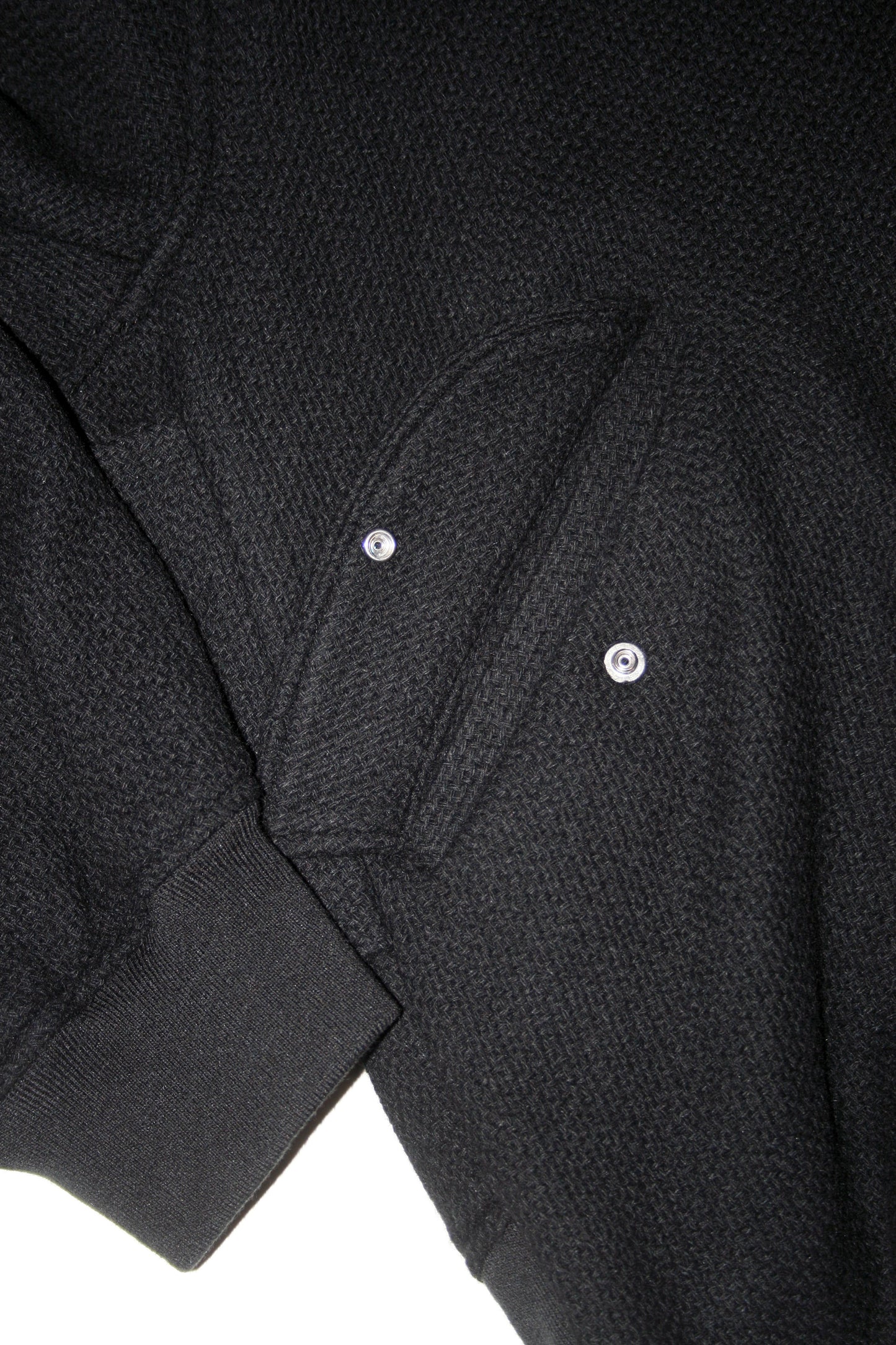 VOAAOV BISHU RECYCLE RIDGE WOOL JACKET - BLACK