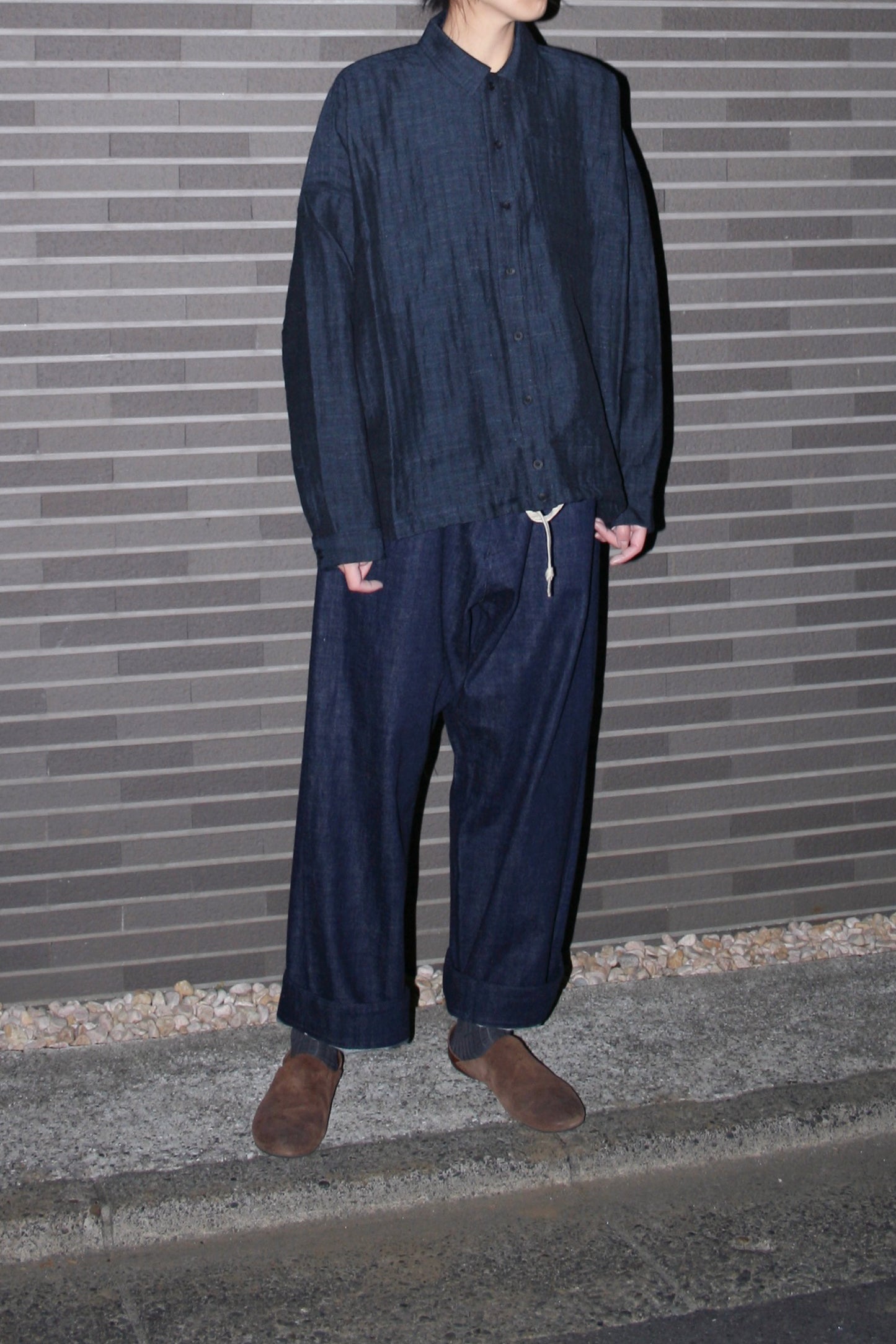 O PROJECT SELVEDGE DENIM TROUSERS - INDIGO
