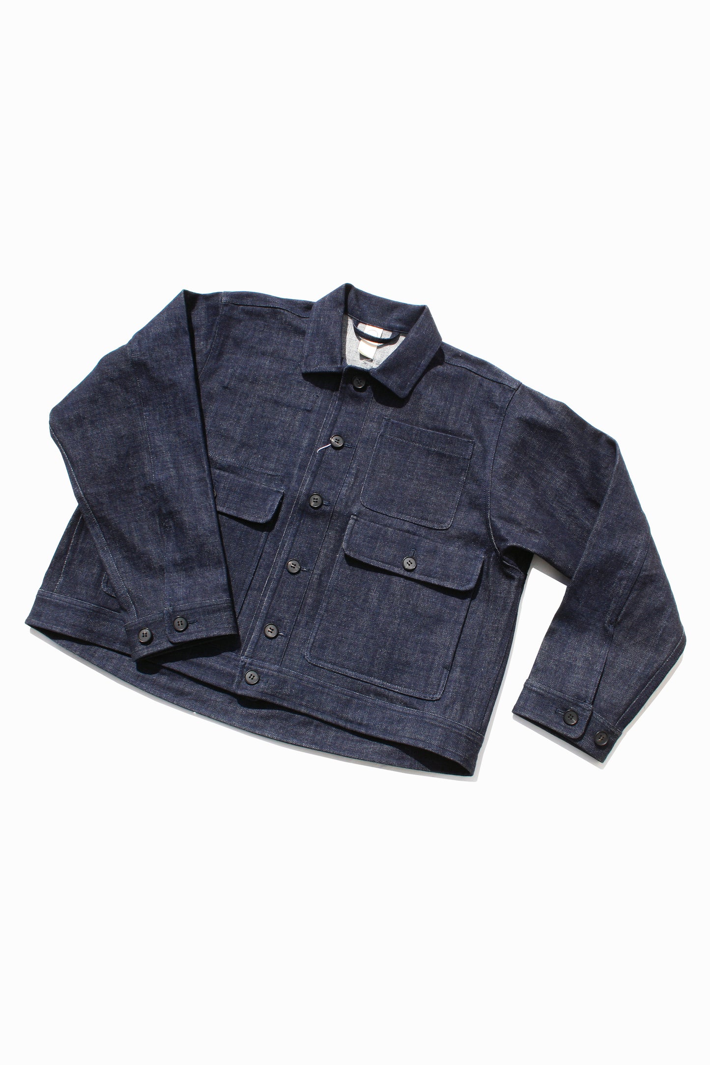 O PROJECT ORGANIC SELVEDGE DENIM JACKET - INDIGO