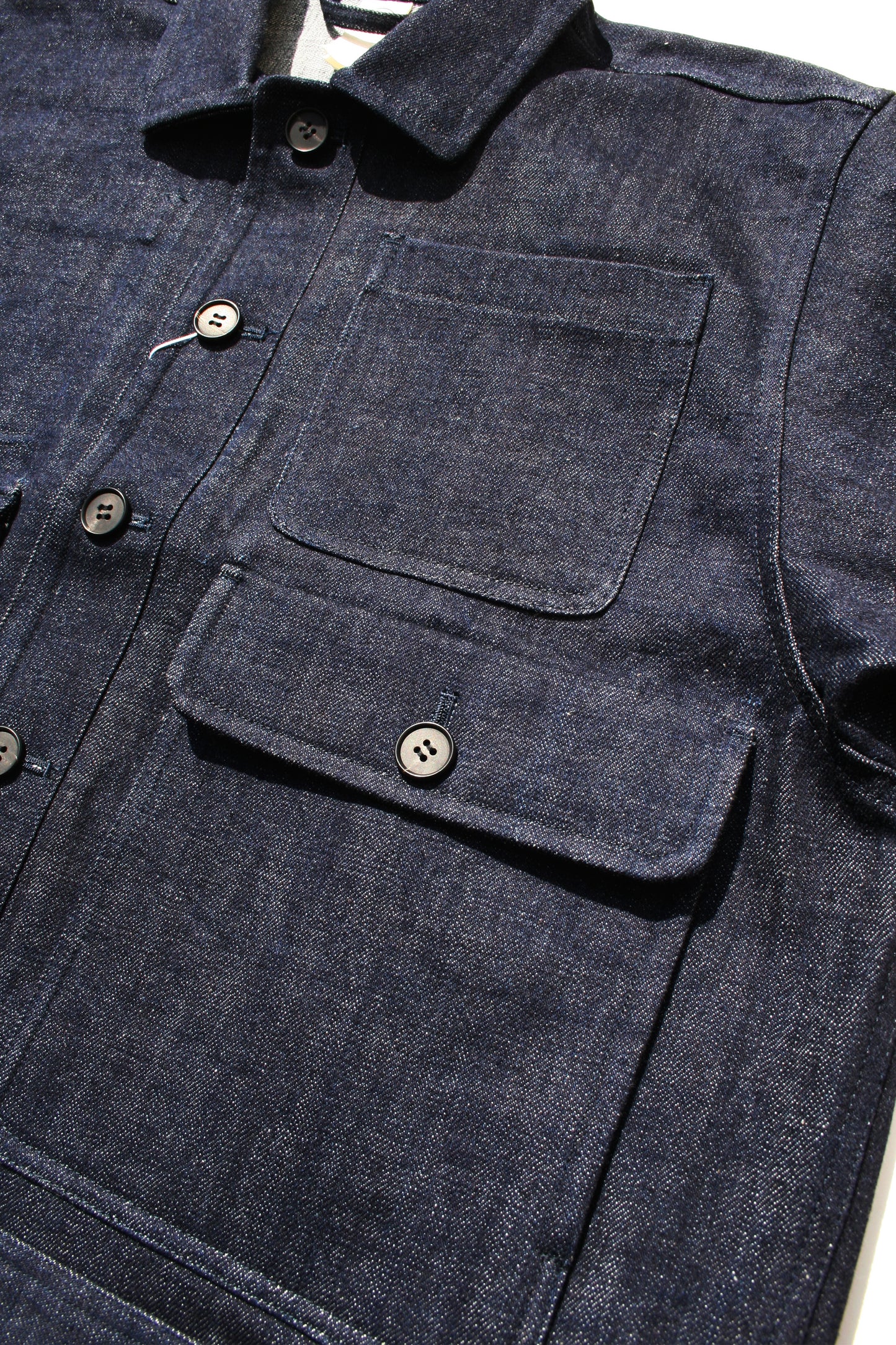 O PROJECT ORGANIC SELVEDGE DENIM JACKET - INDIGO