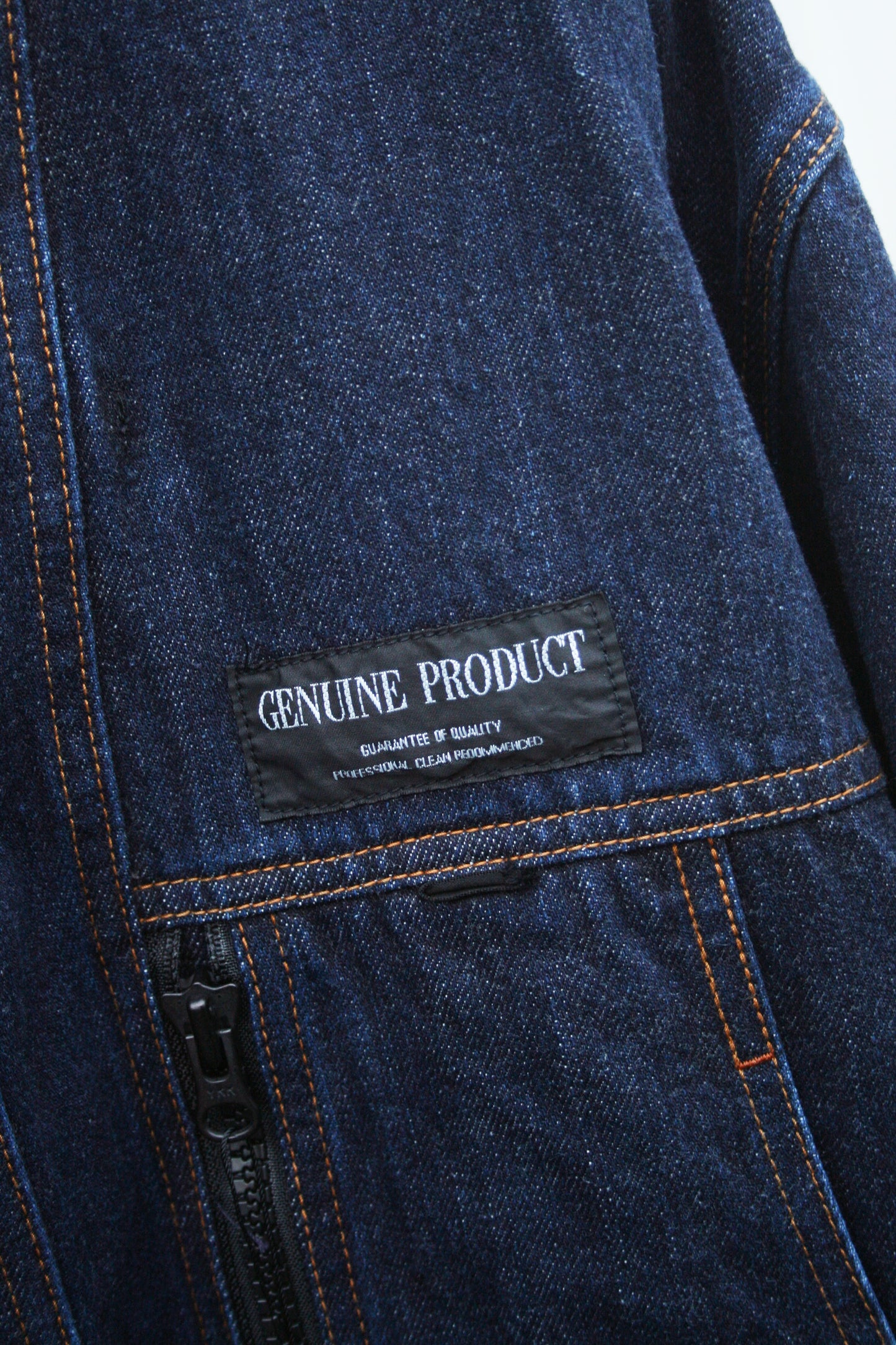 ESSAY FOLD COLLAR DENIM JACKET - INDIGO