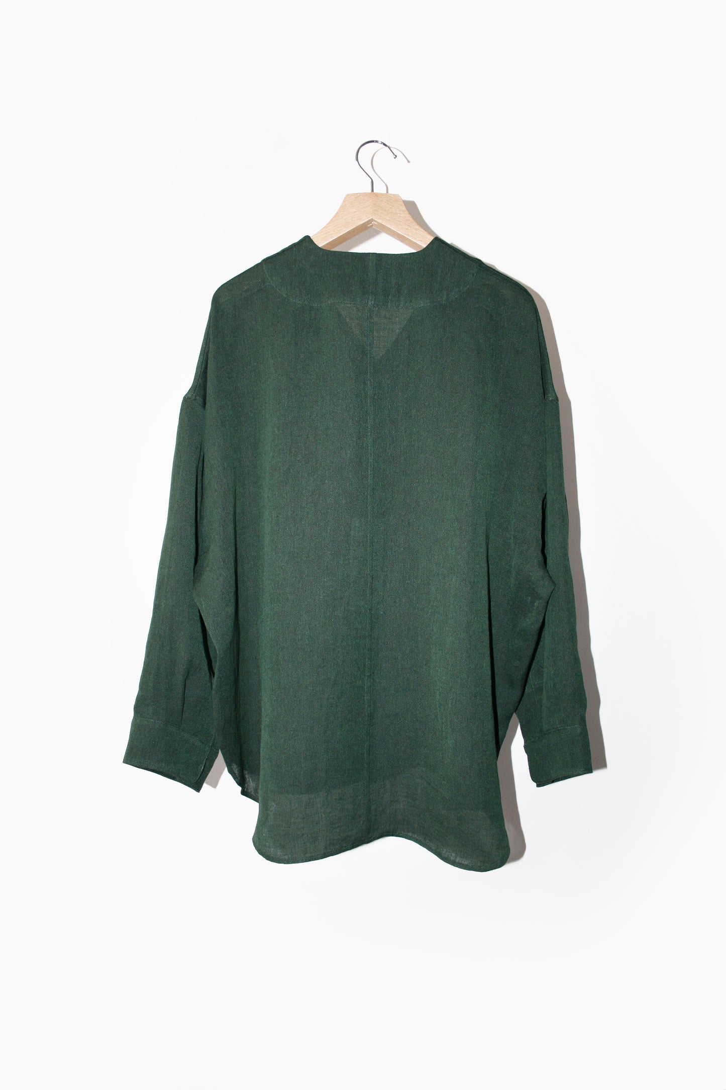 MY BEAUTIFUL LANDLET BISHU JAPAN LINEN SHIRT - GREEN