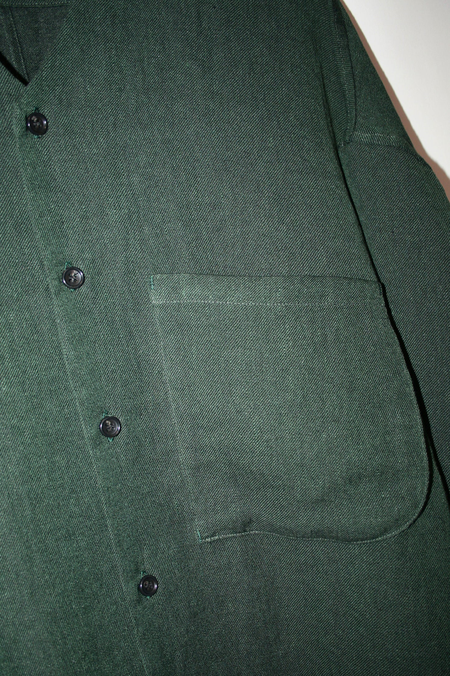 MY BEAUTIFUL LANDLET BISHU JAPAN LINEN SHIRT - GREEN