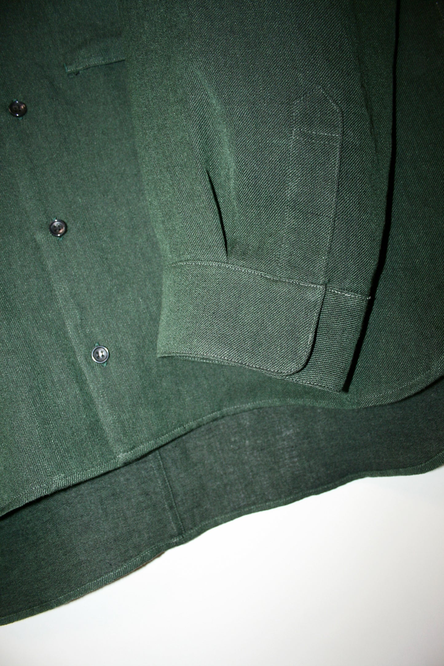MY BEAUTIFUL LANDLET BISHU JAPAN LINEN SHIRT - GREEN