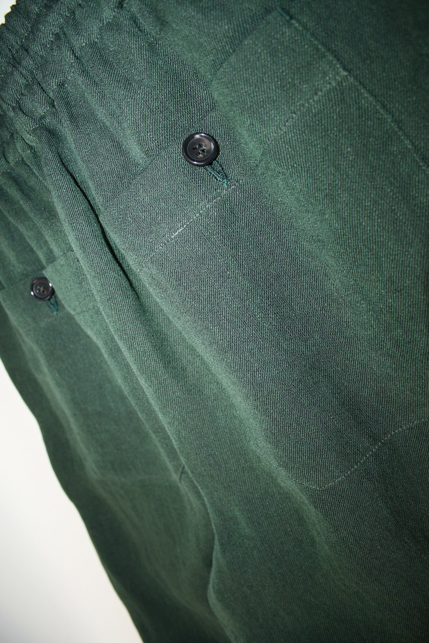 MY BEAUTIFUL LANDLET BISHU JAPAN LINEN PANTS - GREEN