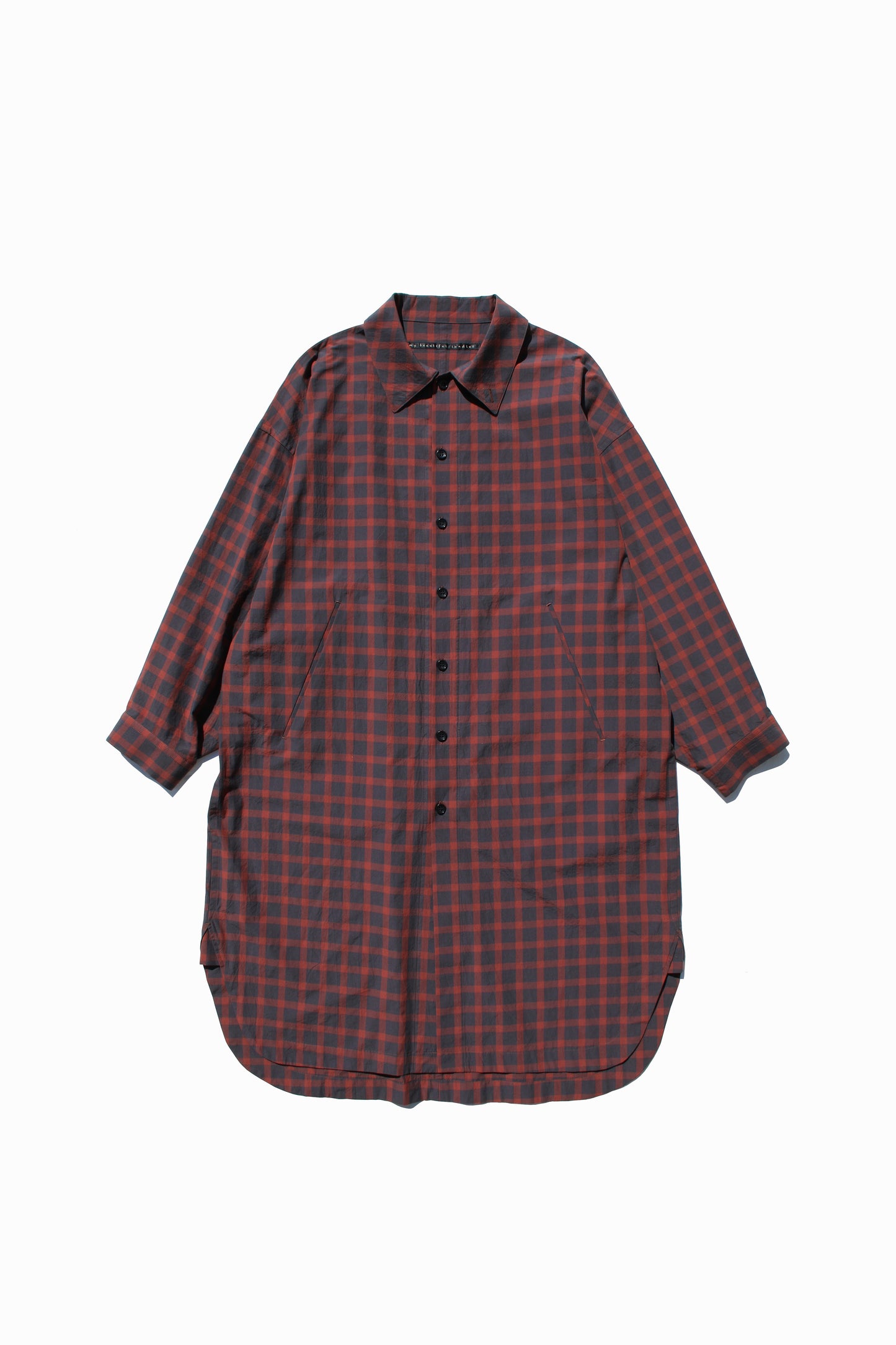 MY BEAUTIFUL LANDLET CHECK TYPEWRITER SHIRT COAT