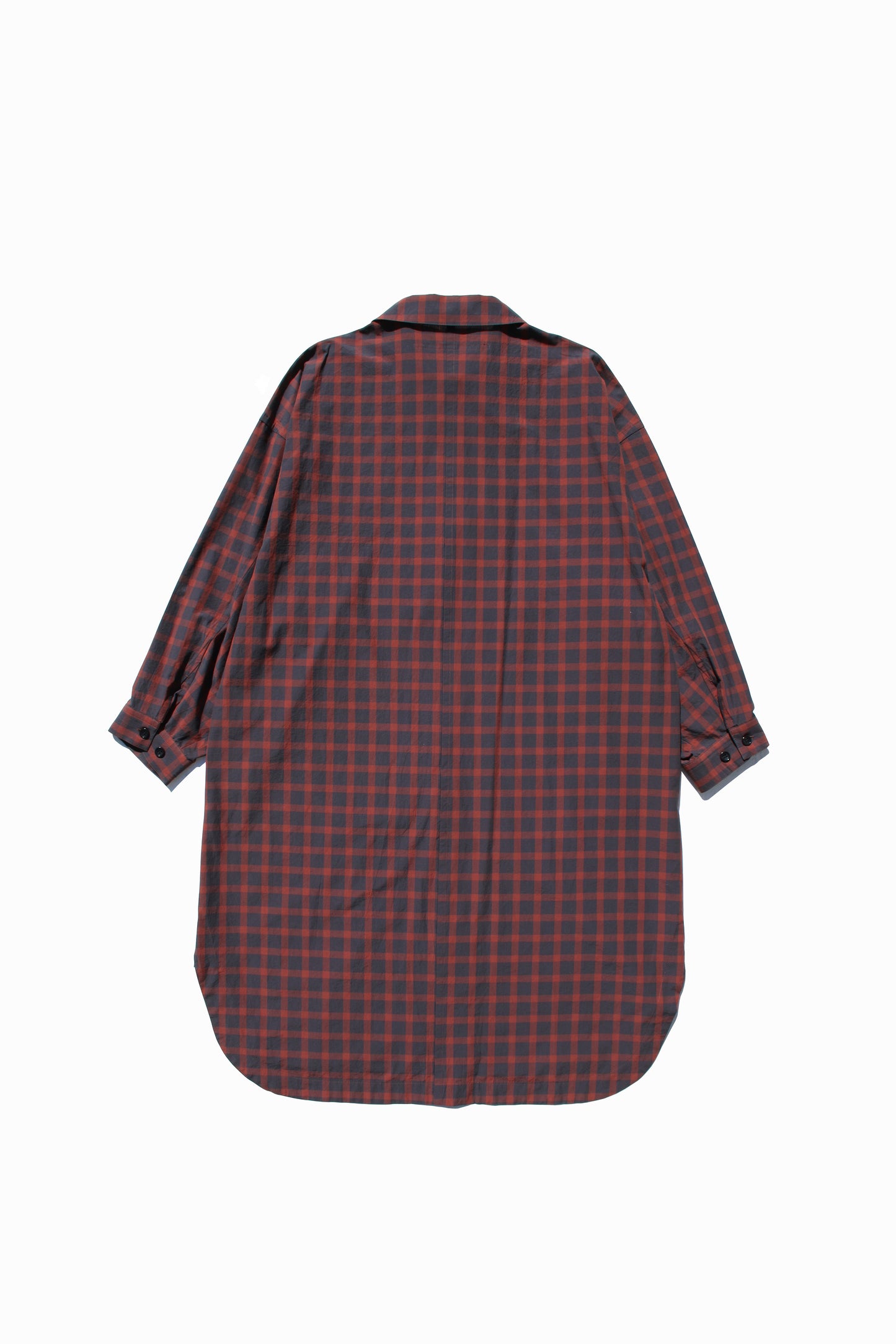 MY BEAUTIFUL LANDLET CHECK TYPEWRITER SHIRT COAT
