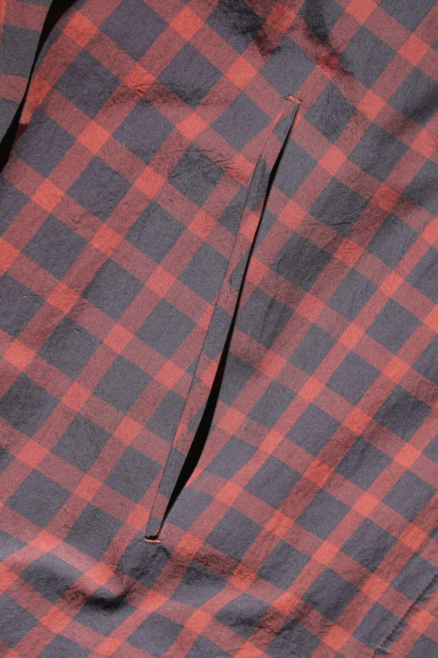 MY BEAUTIFUL LANDLET CHECK TYPEWRITER SHIRT COAT