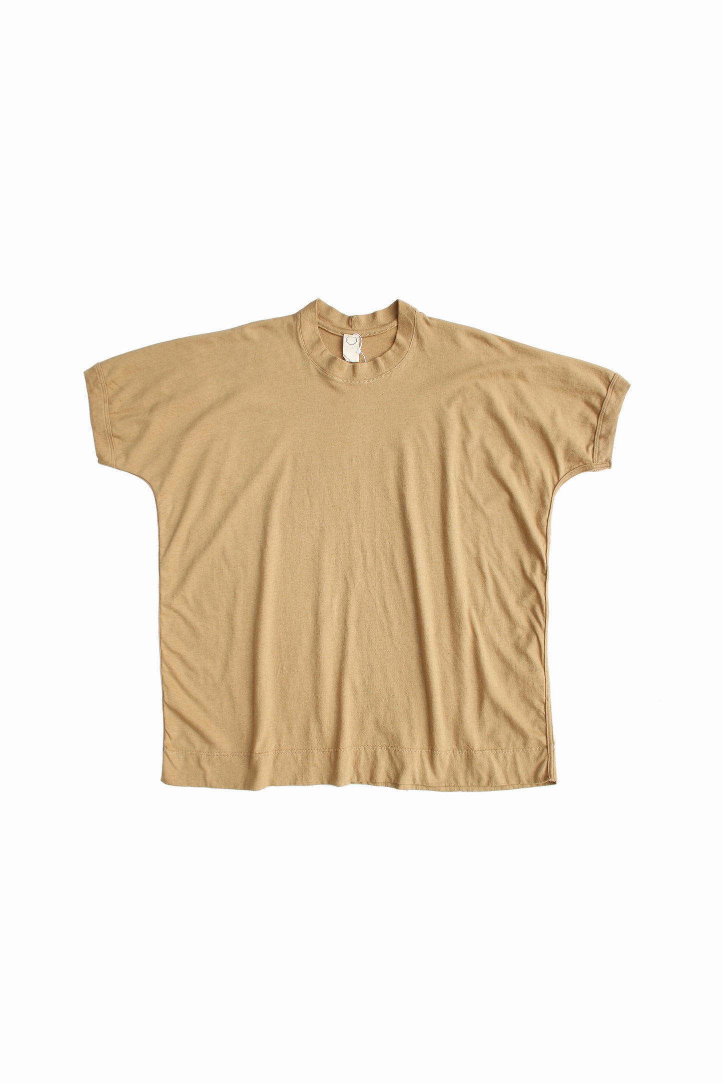 O PROJECT COTTON HEMP JERSEY SS TEE - YELLOW BEIGE