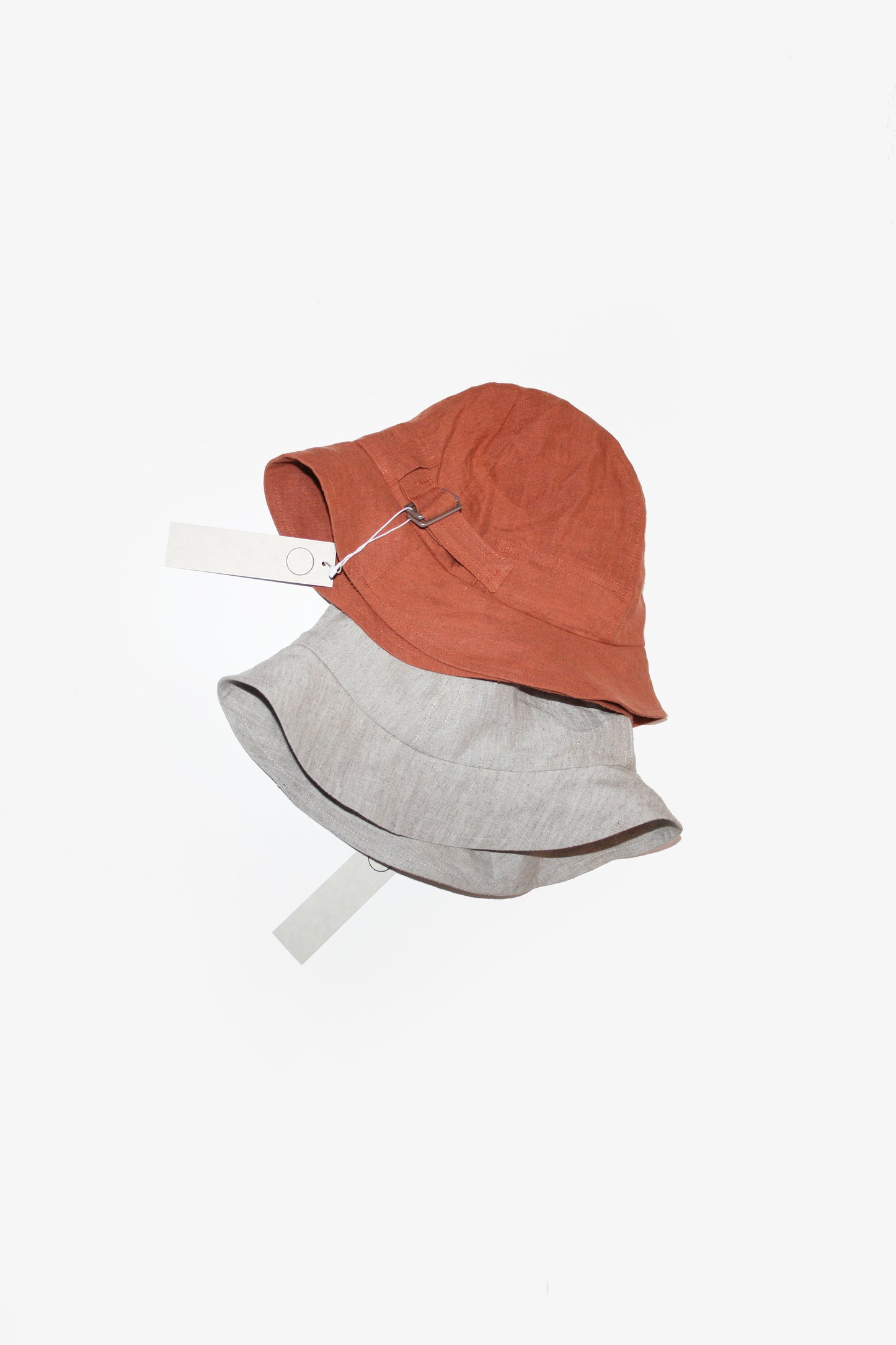 O PROJECT HEMP MELE CLOTH FISHER HAT - NATURAL / RED BRICK