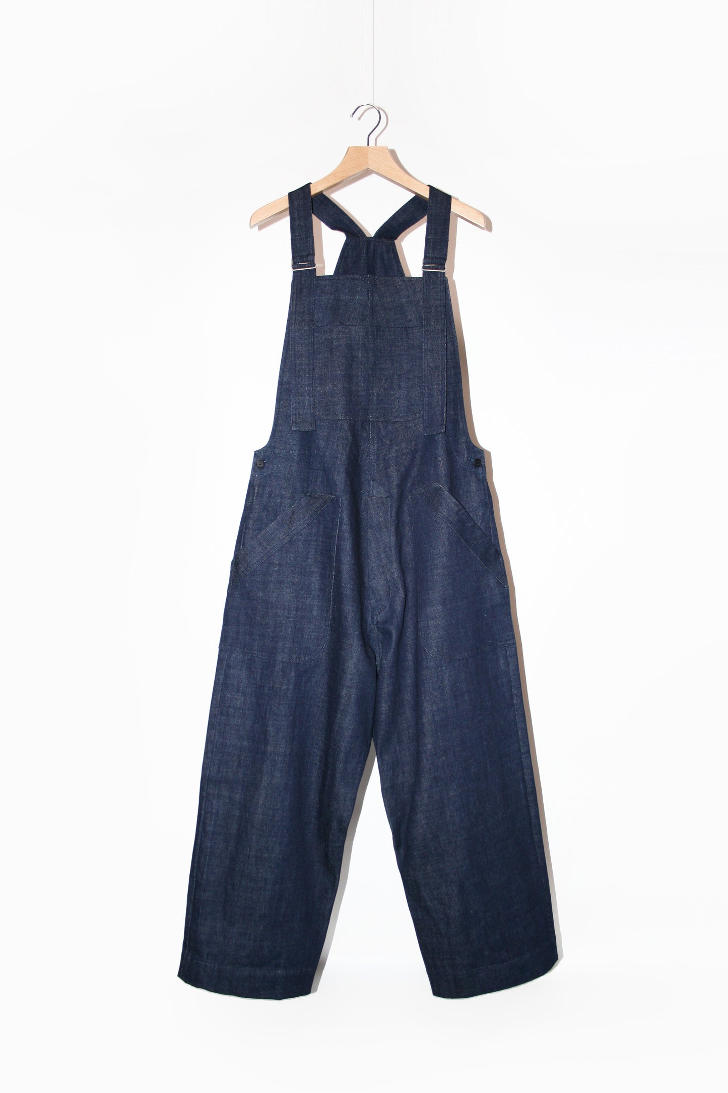 O PROJECT ORGANIC SELVEDGE DENIM DUNGAREE - KINARI / INDIGO / BLACK