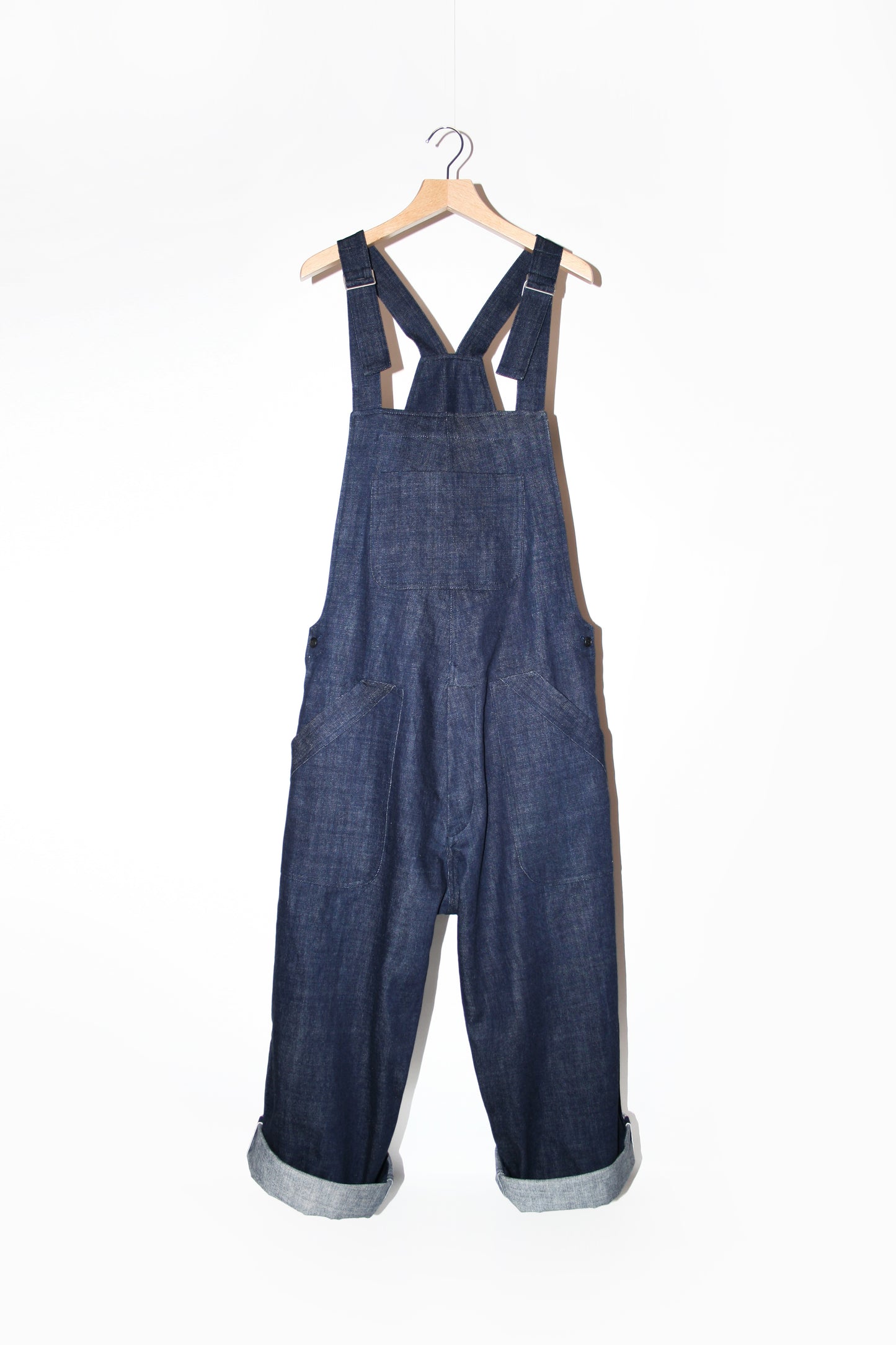 O PROJECT ORGANIC SELVEDGE DENIM DUNGAREE - KINARI / INDIGO / BLACK