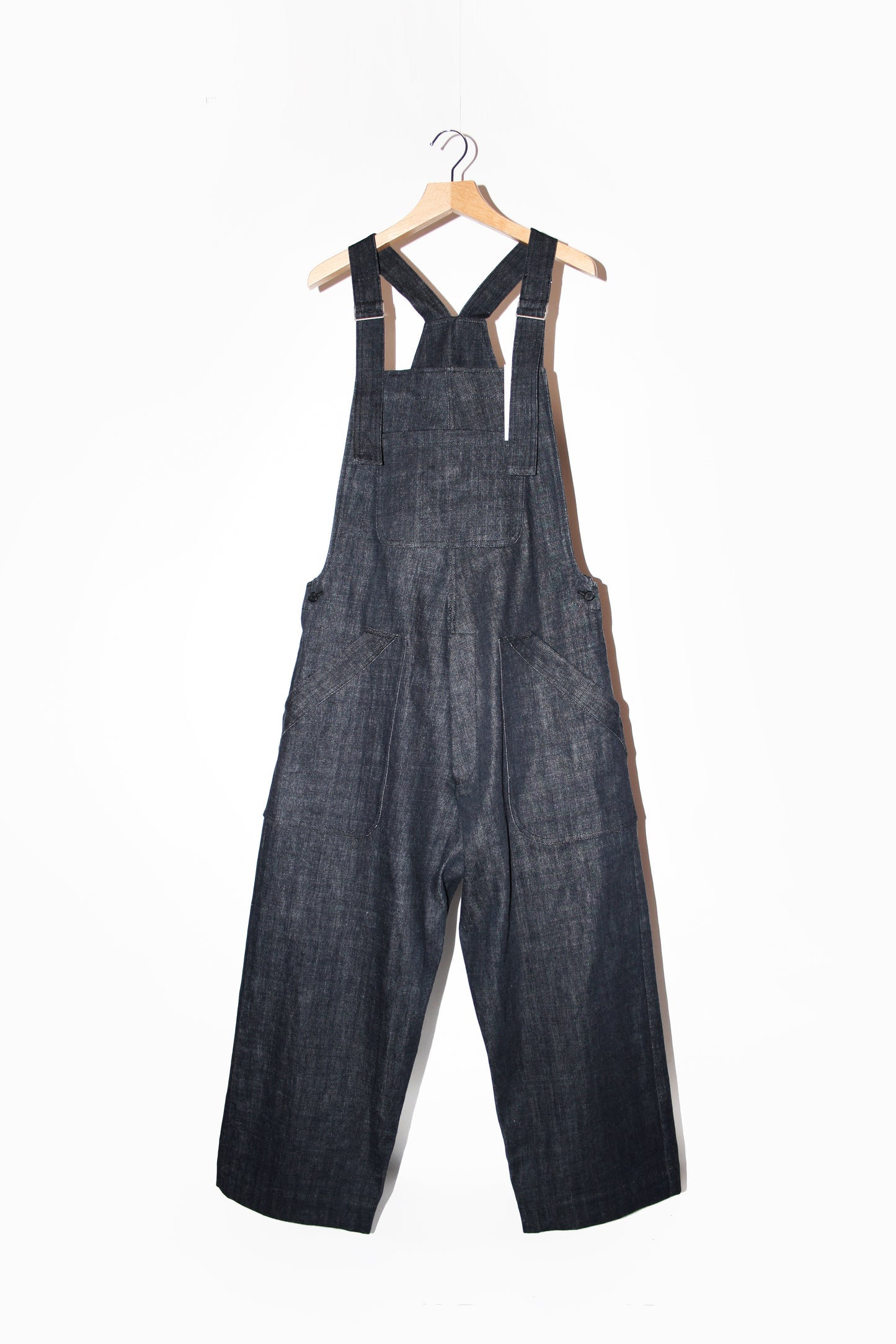 O PROJECT ORGANIC SELVEDGE DENIM DUNGAREE - KINARI / INDIGO / BLACK