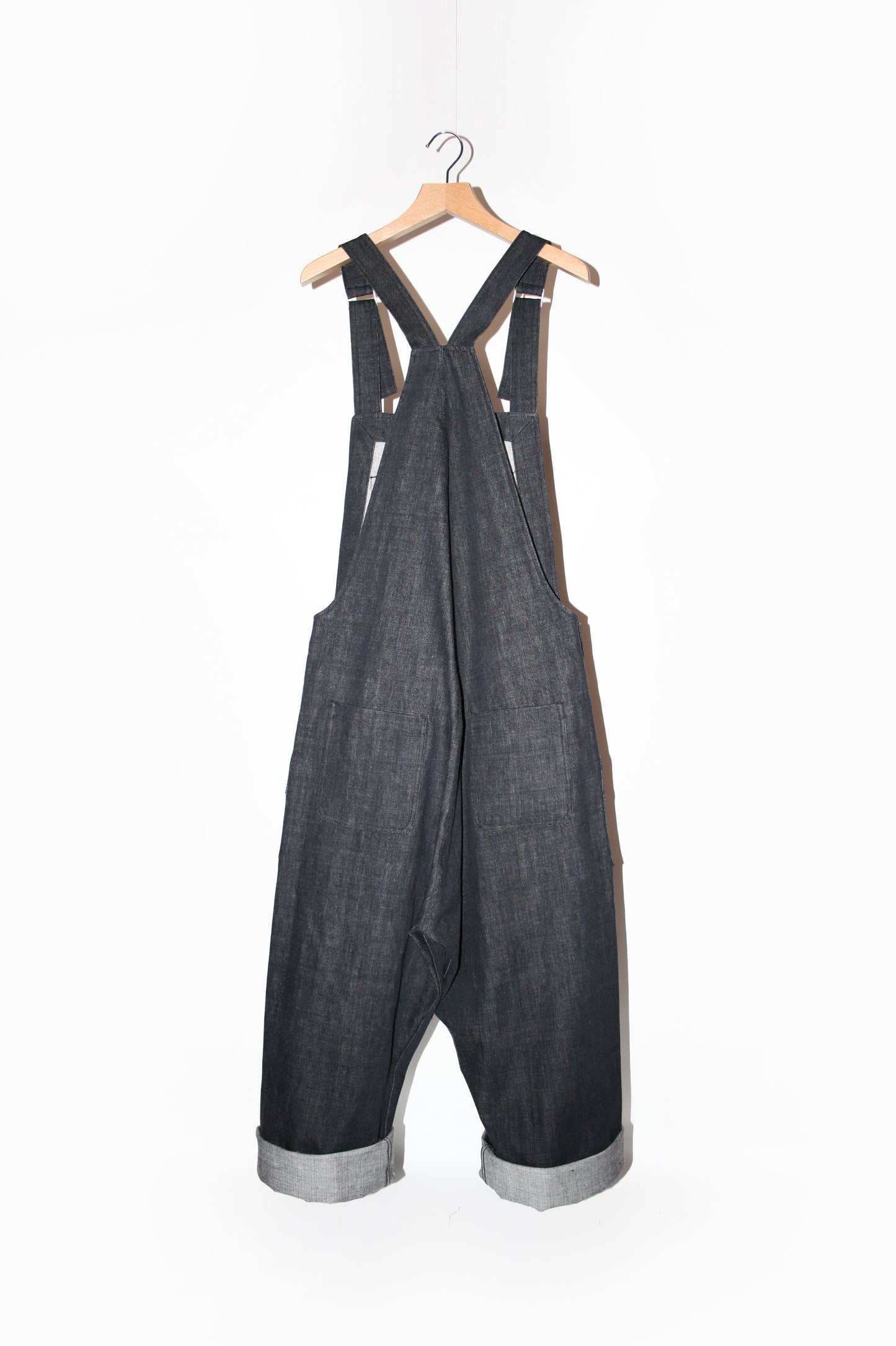 O PROJECT ORGANIC SELVEDGE DENIM DUNGAREE - KINARI / INDIGO / BLACK