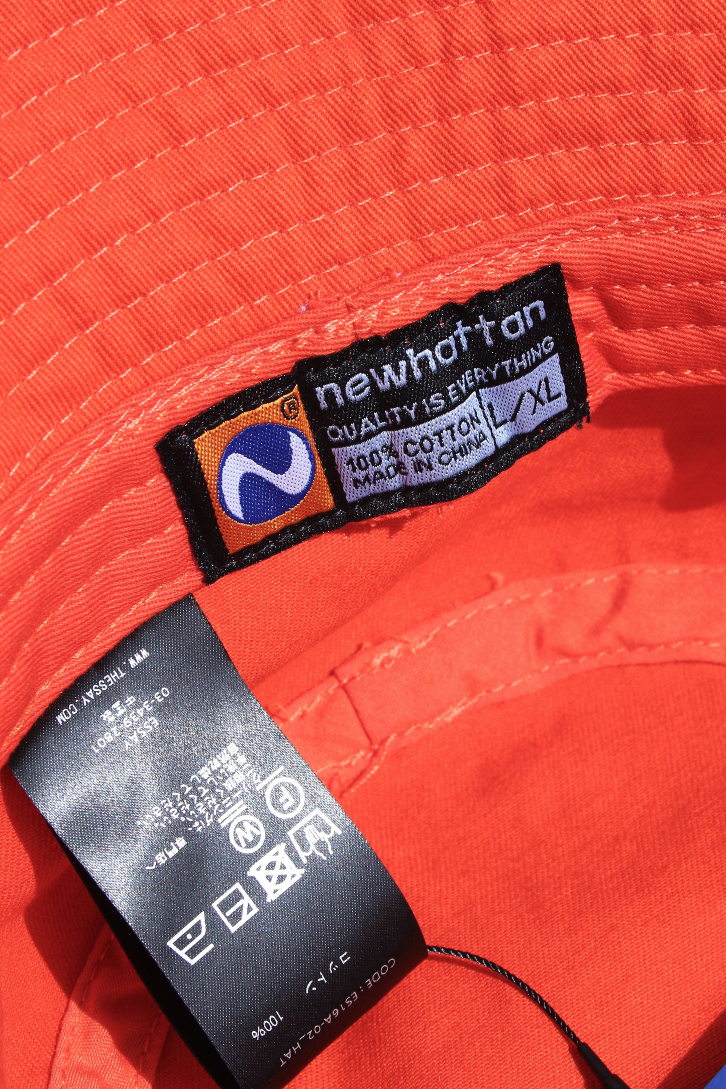 ESSAY POSTMARK BUCKET HAT - ORANGE