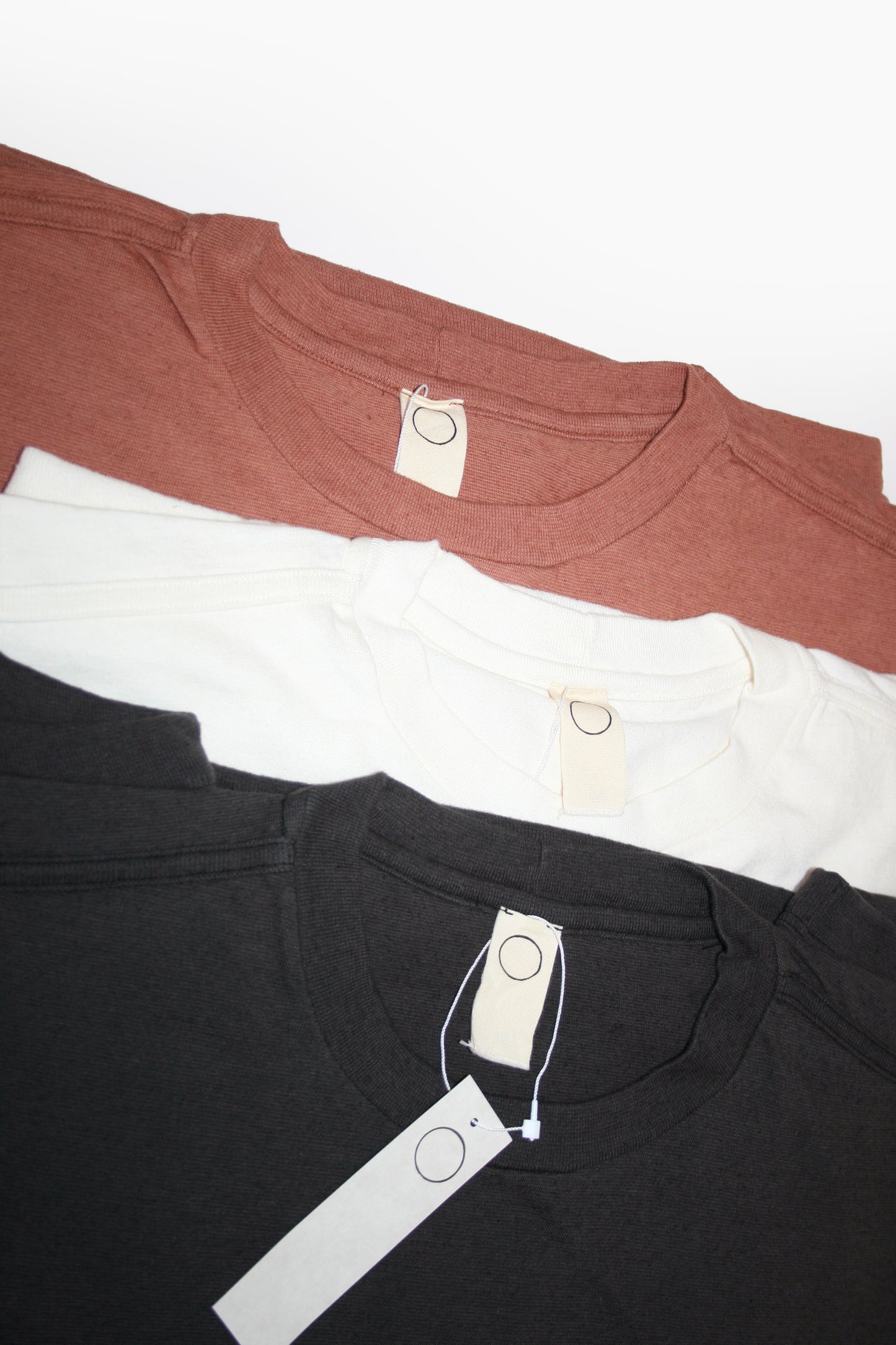 O PROJECT HEMP COTTON JERSEY LS TEE - RED BRICK