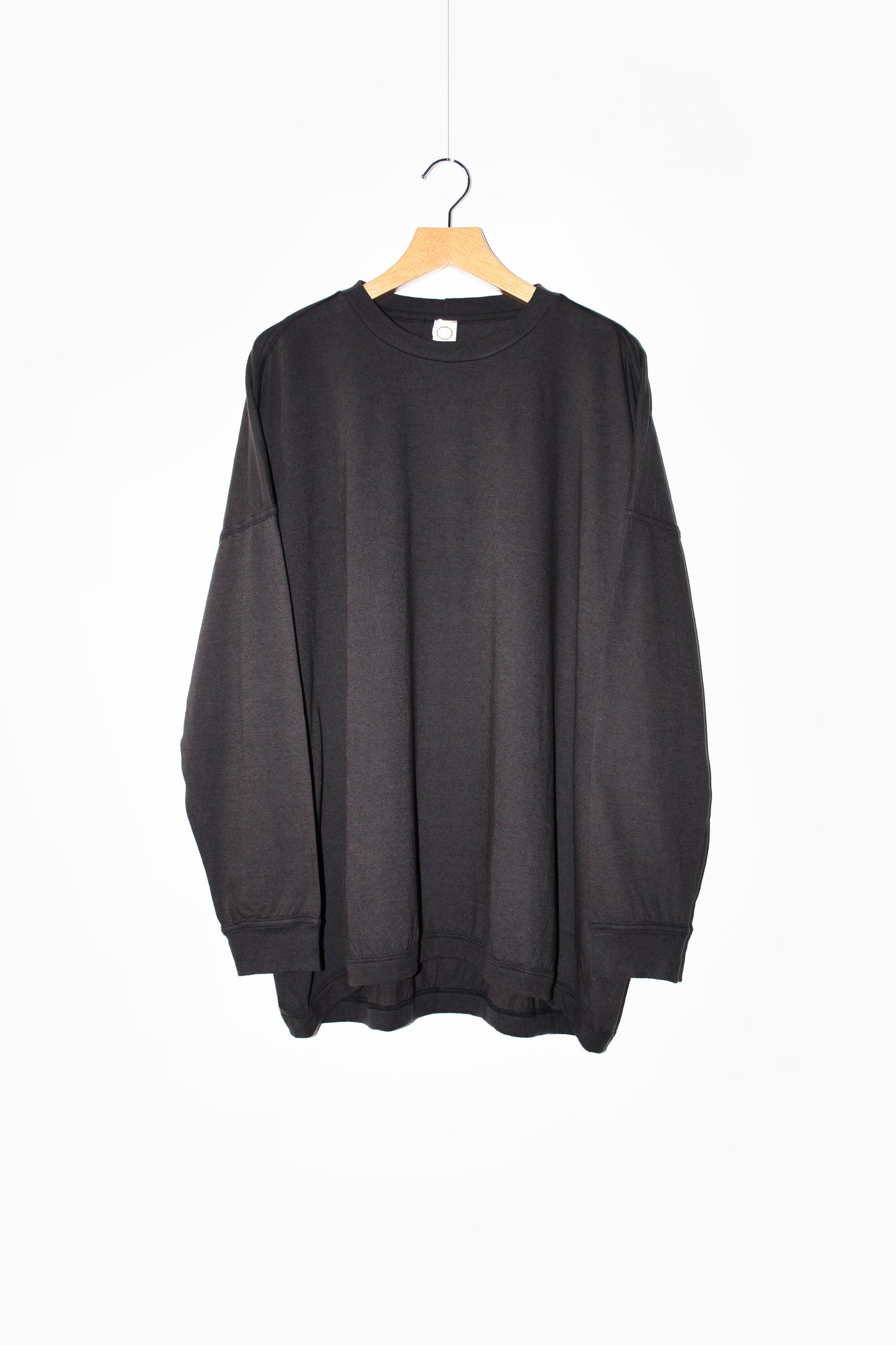 O PROJECT HEMP COTTON JERSEY LS TEE - BLACK