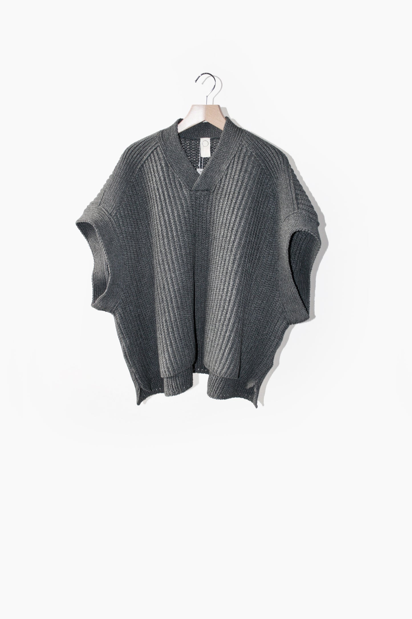 O PROJECT SOFT LAMBSWOOL COTTON 4PLY KNITTED VEST