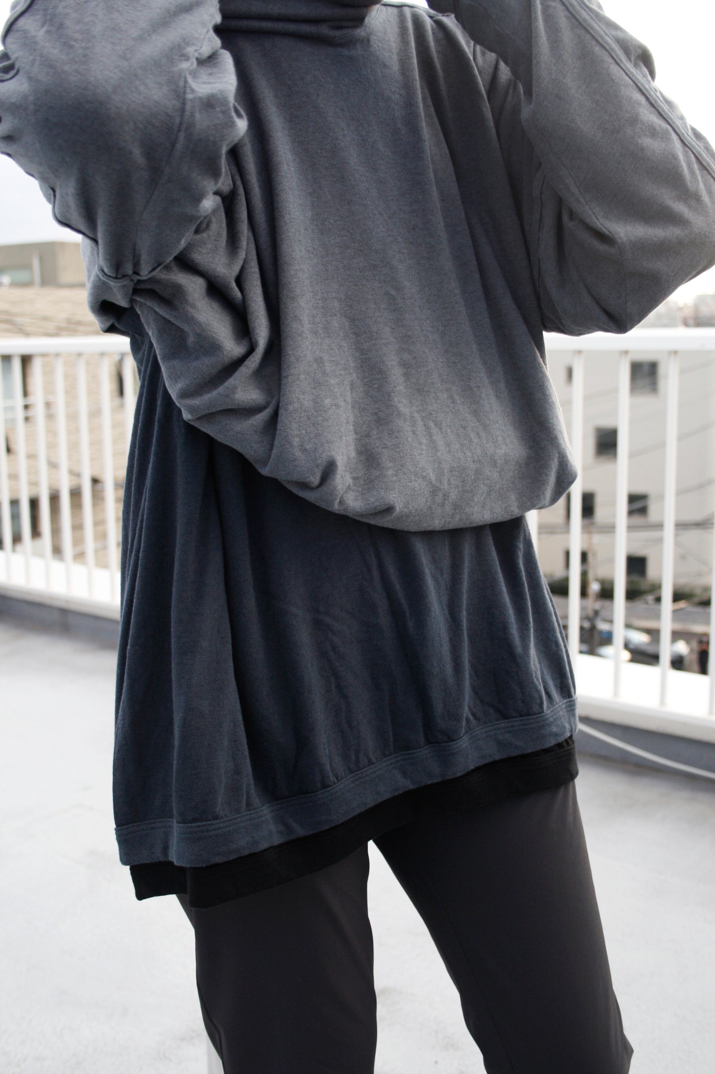 O PROJECT COTTON WOOL JERSEY TURTLE NECK L/S TEE