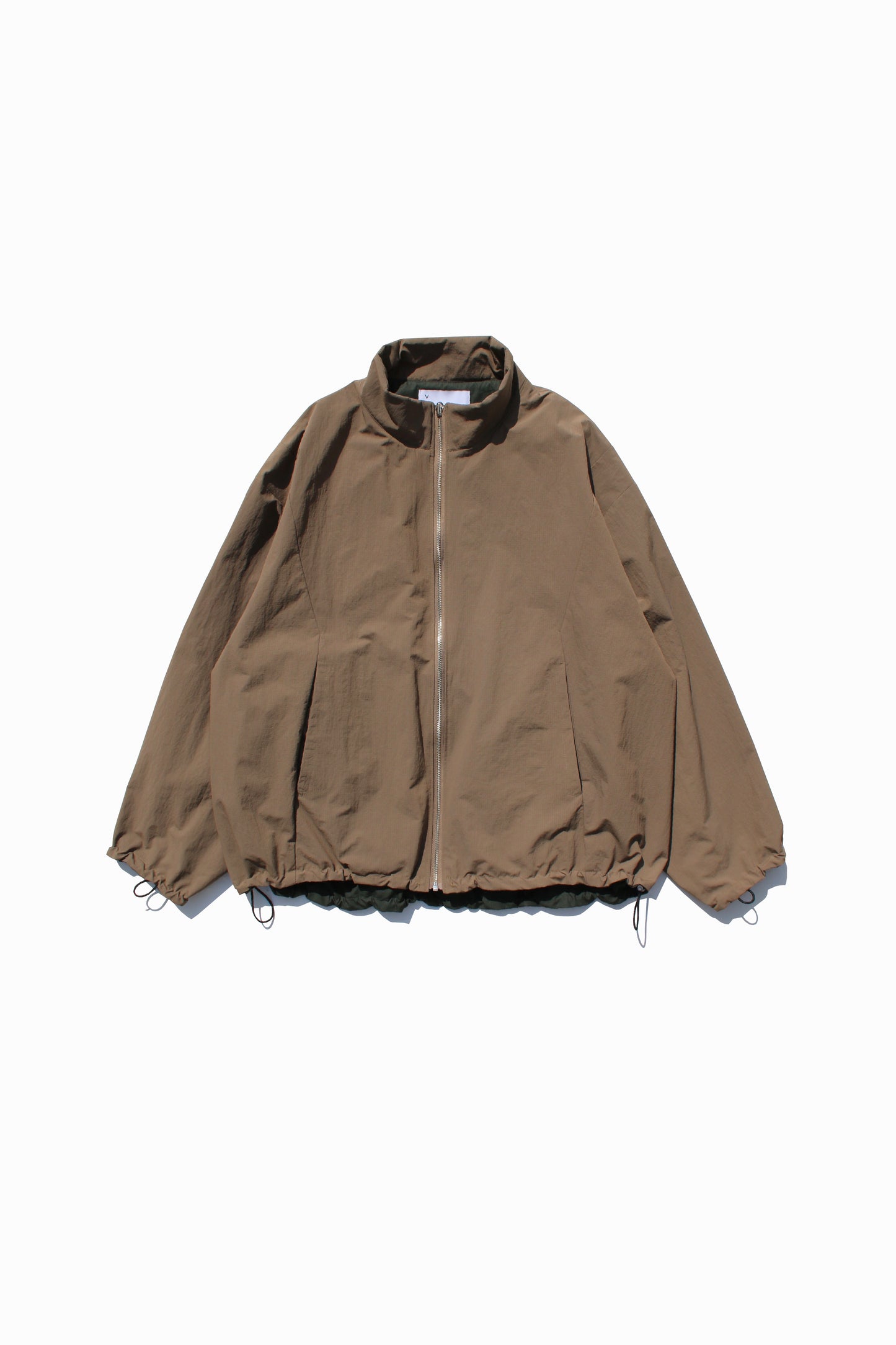VOAAOV NYLON RIPSTOP TAFFETA REVERSIBLE ZIP BLOUSON