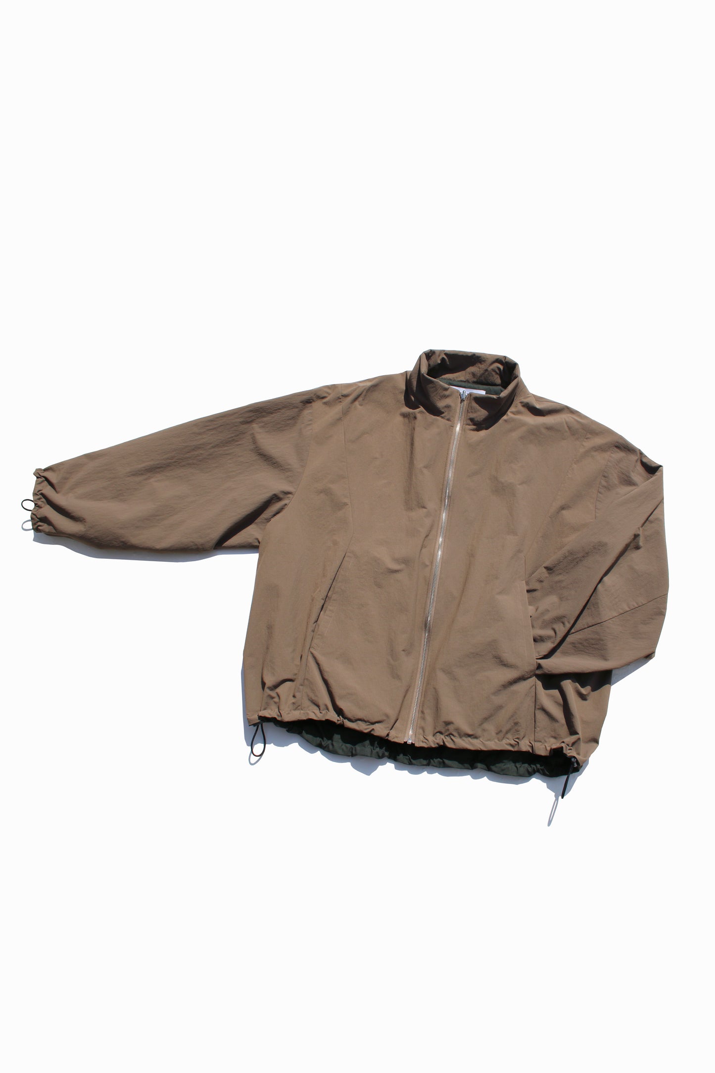 VOAAOV NYLON RIPSTOP TAFFETA REVERSIBLE ZIP BLOUSON